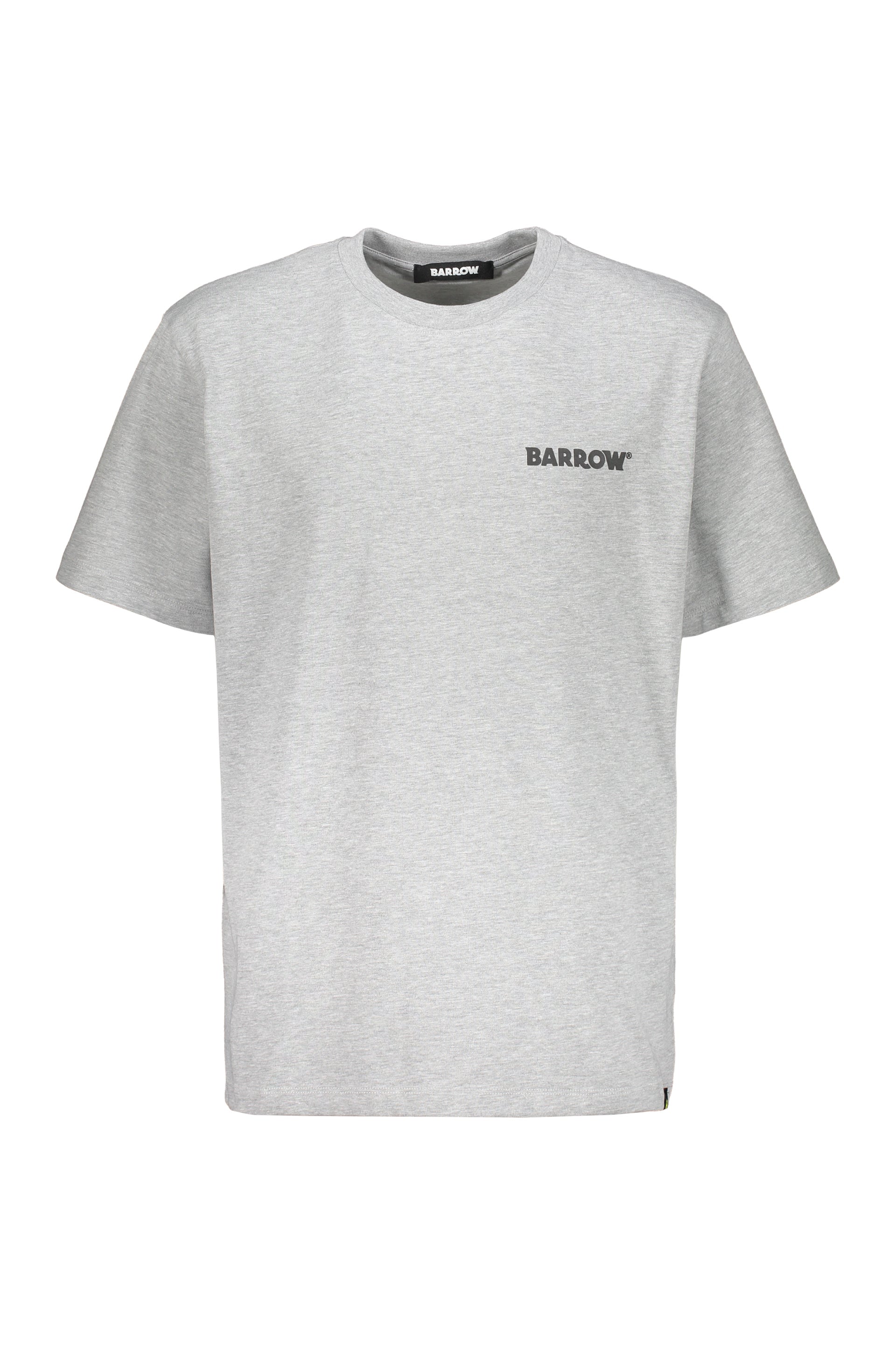 Gray cotton T-shirt with logo