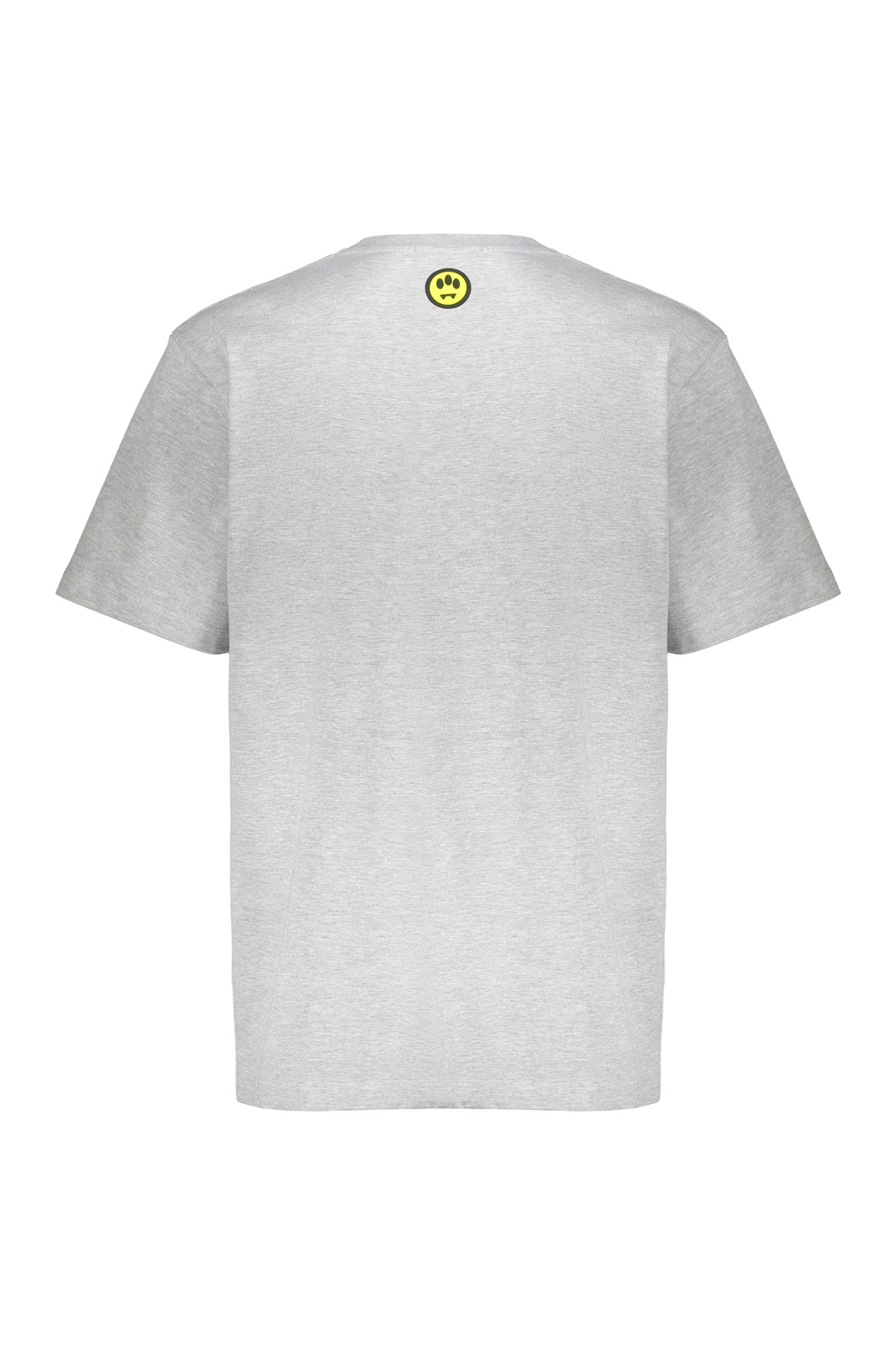 Gray cotton T-shirt with logo