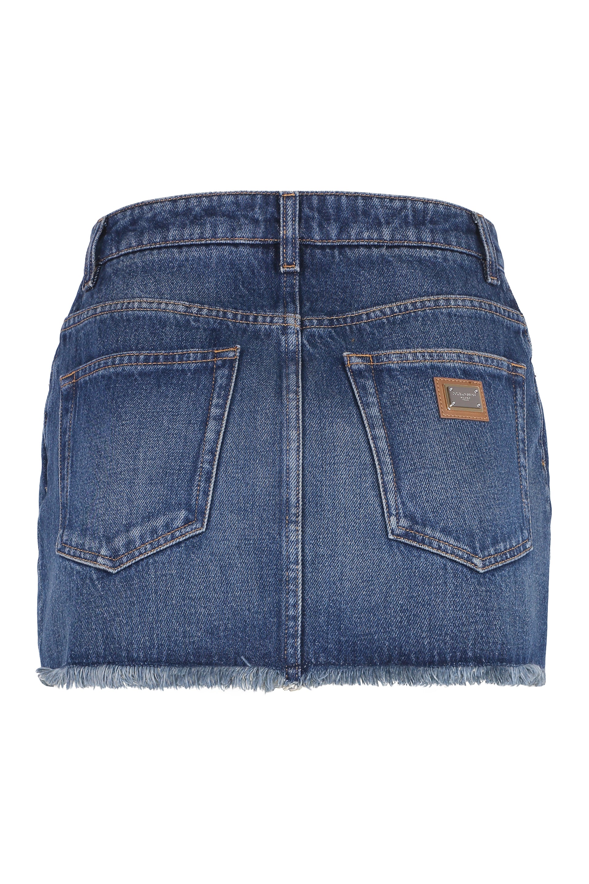 Denim mini skirt
