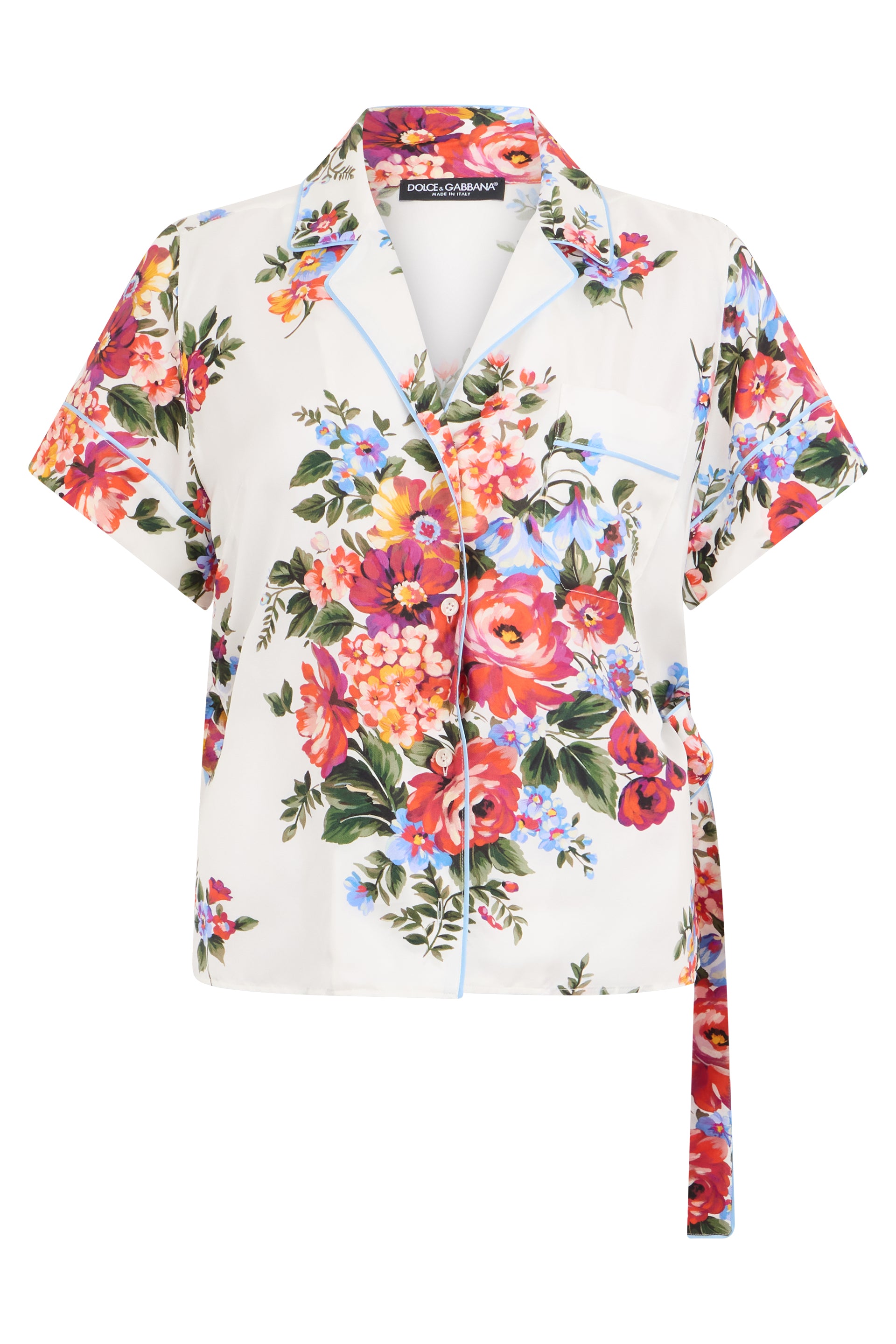 Floral silk shirt