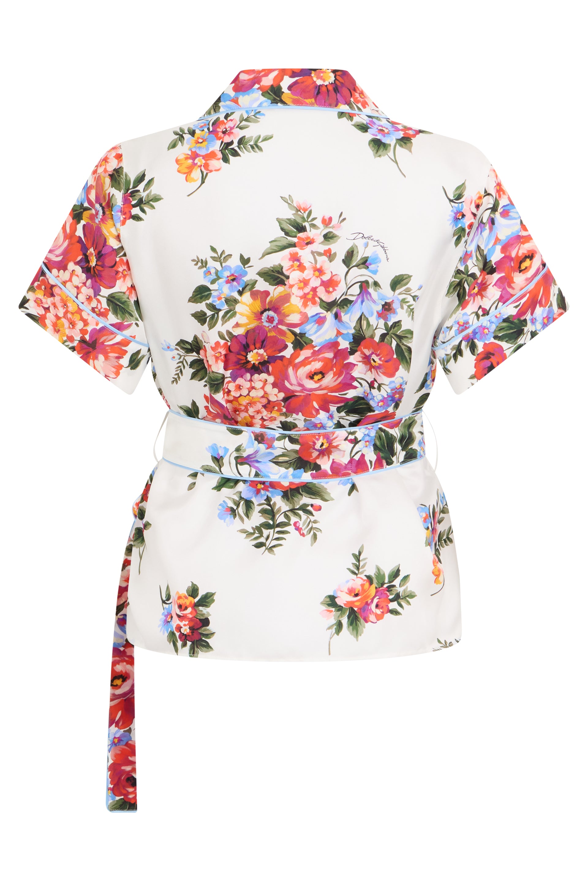 Floral silk shirt