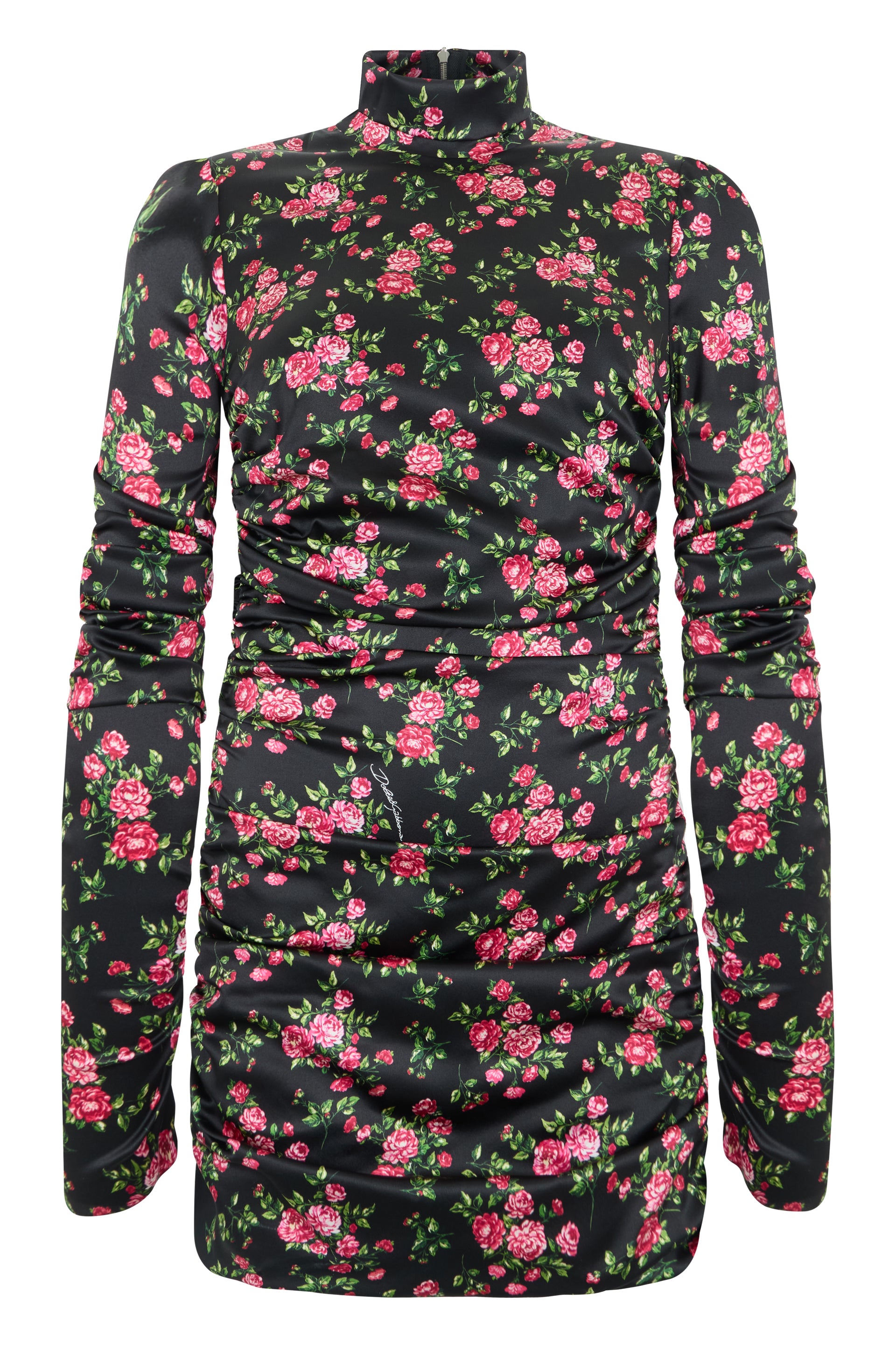 Short Dress with Floral Print