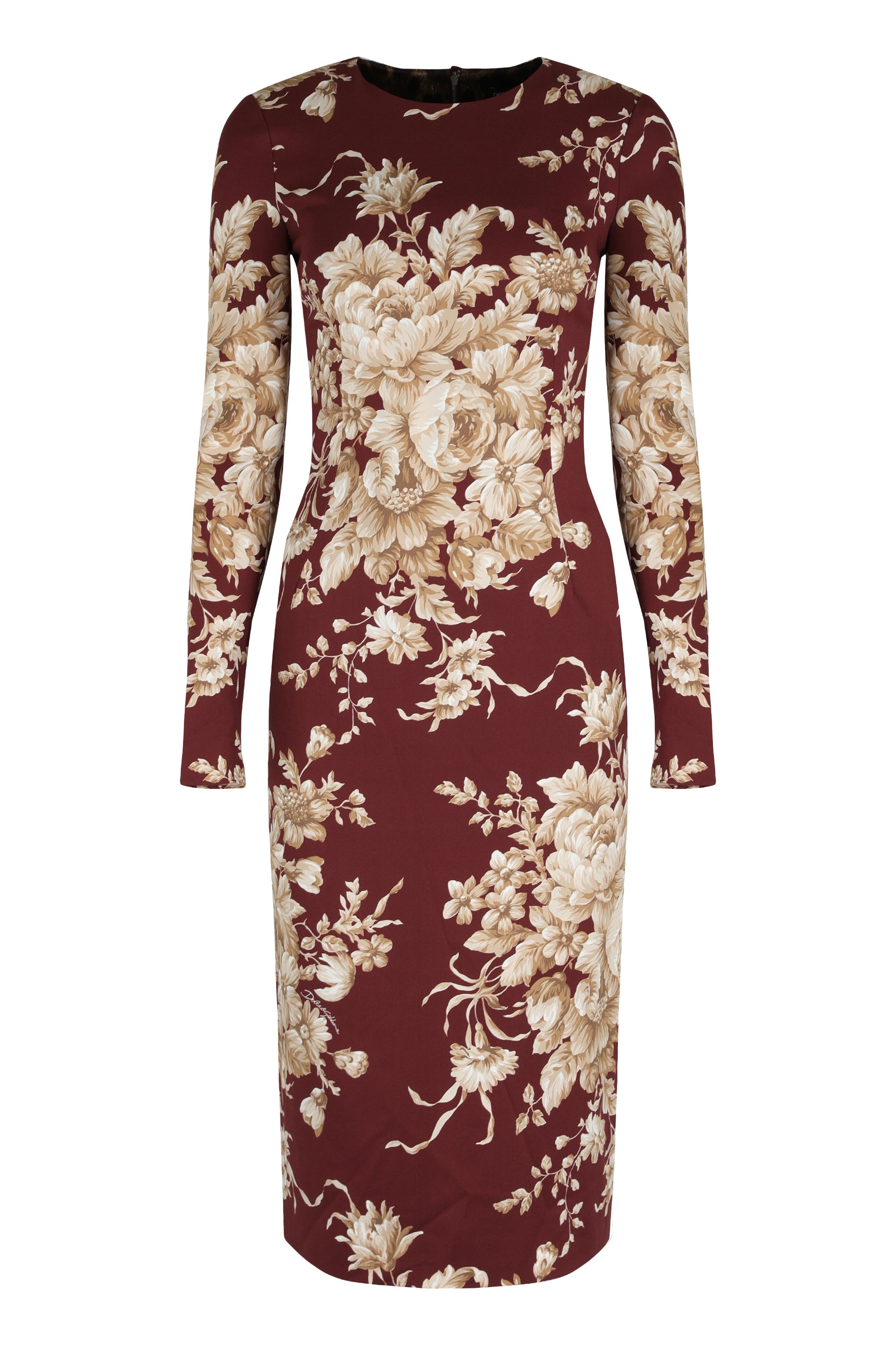 I live in a sheath dress made of silk charmeuse.