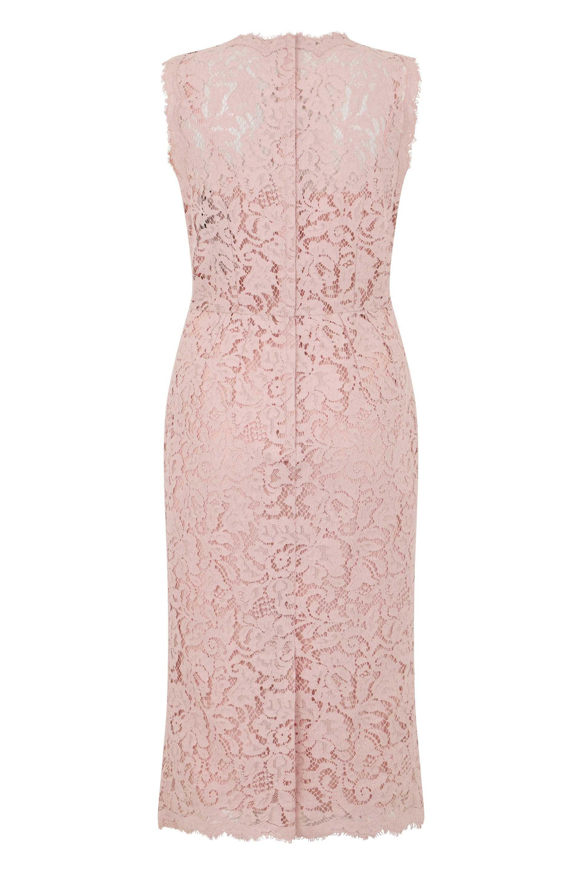 Dress in mixed lace cotton and viscose