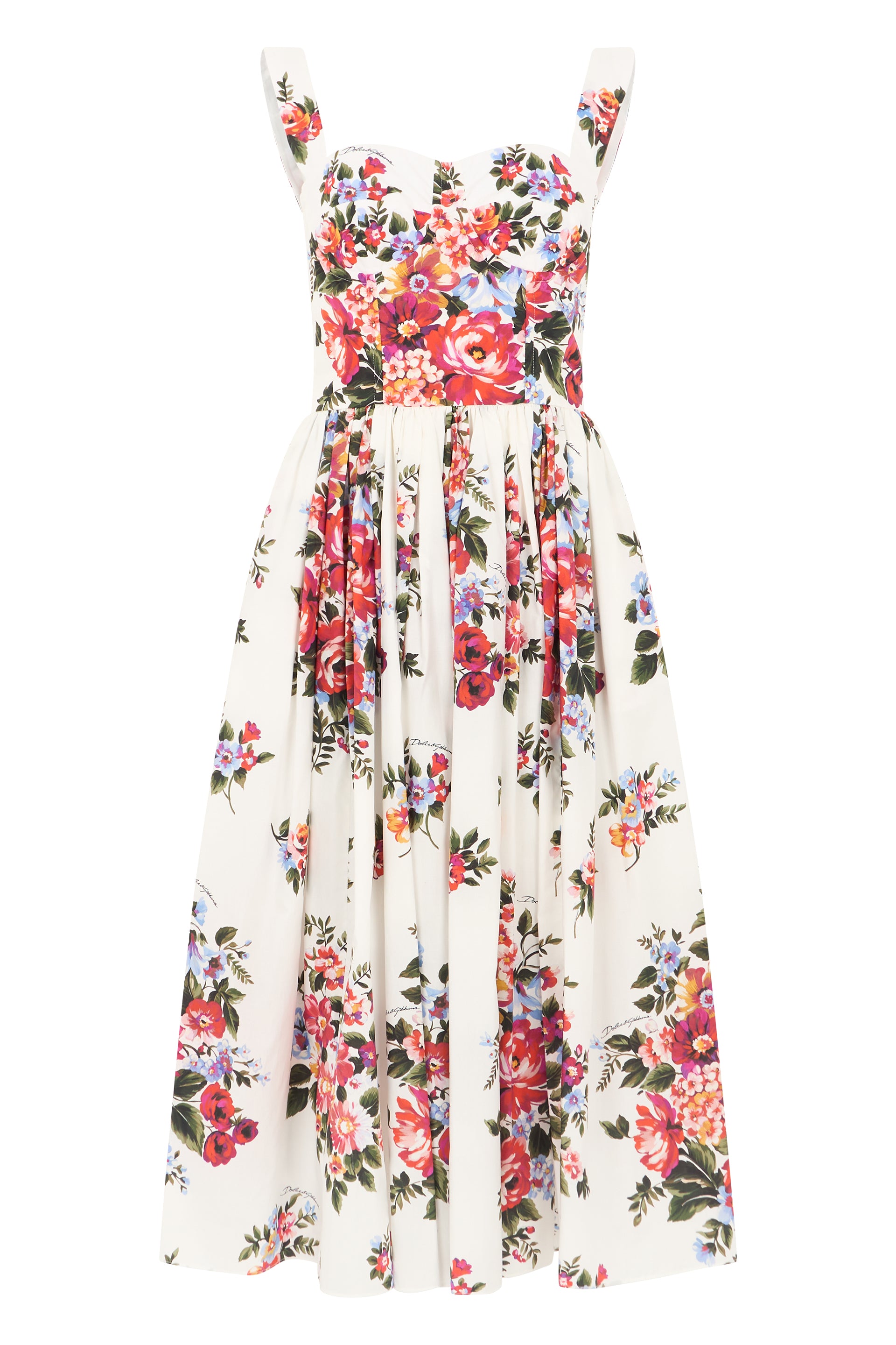 Midi dress in cotton
