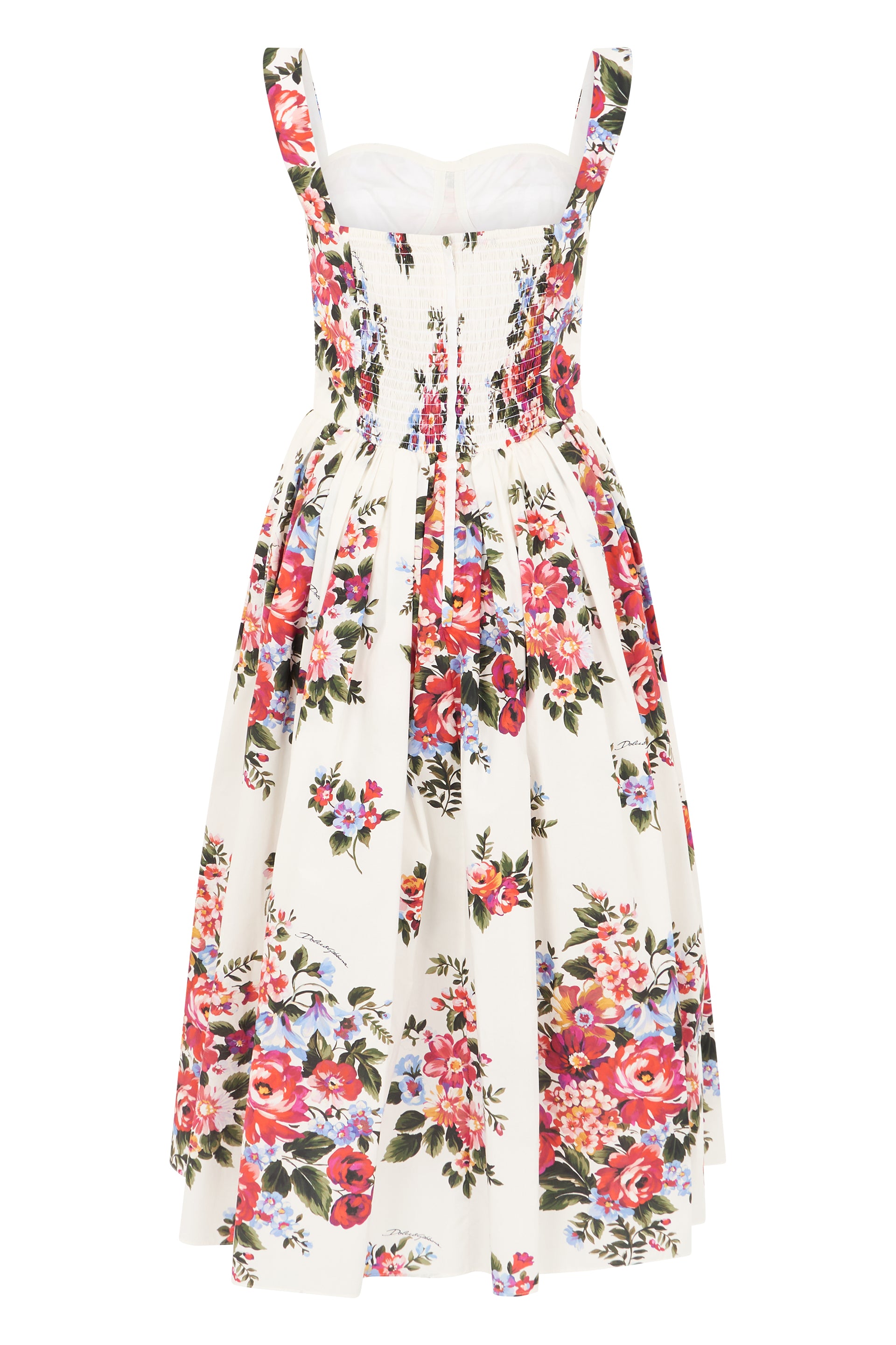 Midi dress in cotton