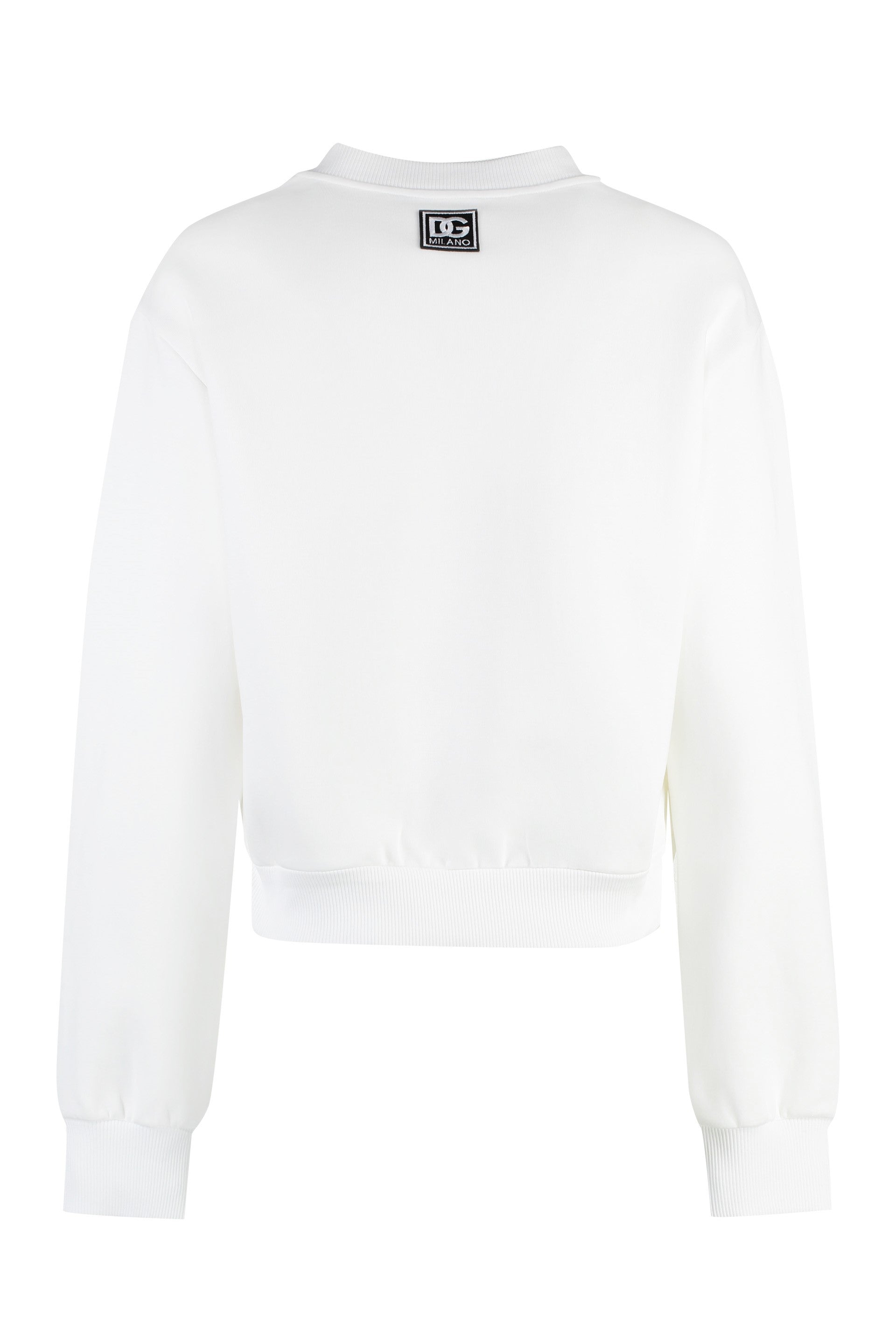 Cotton crew-neck sweatshirt