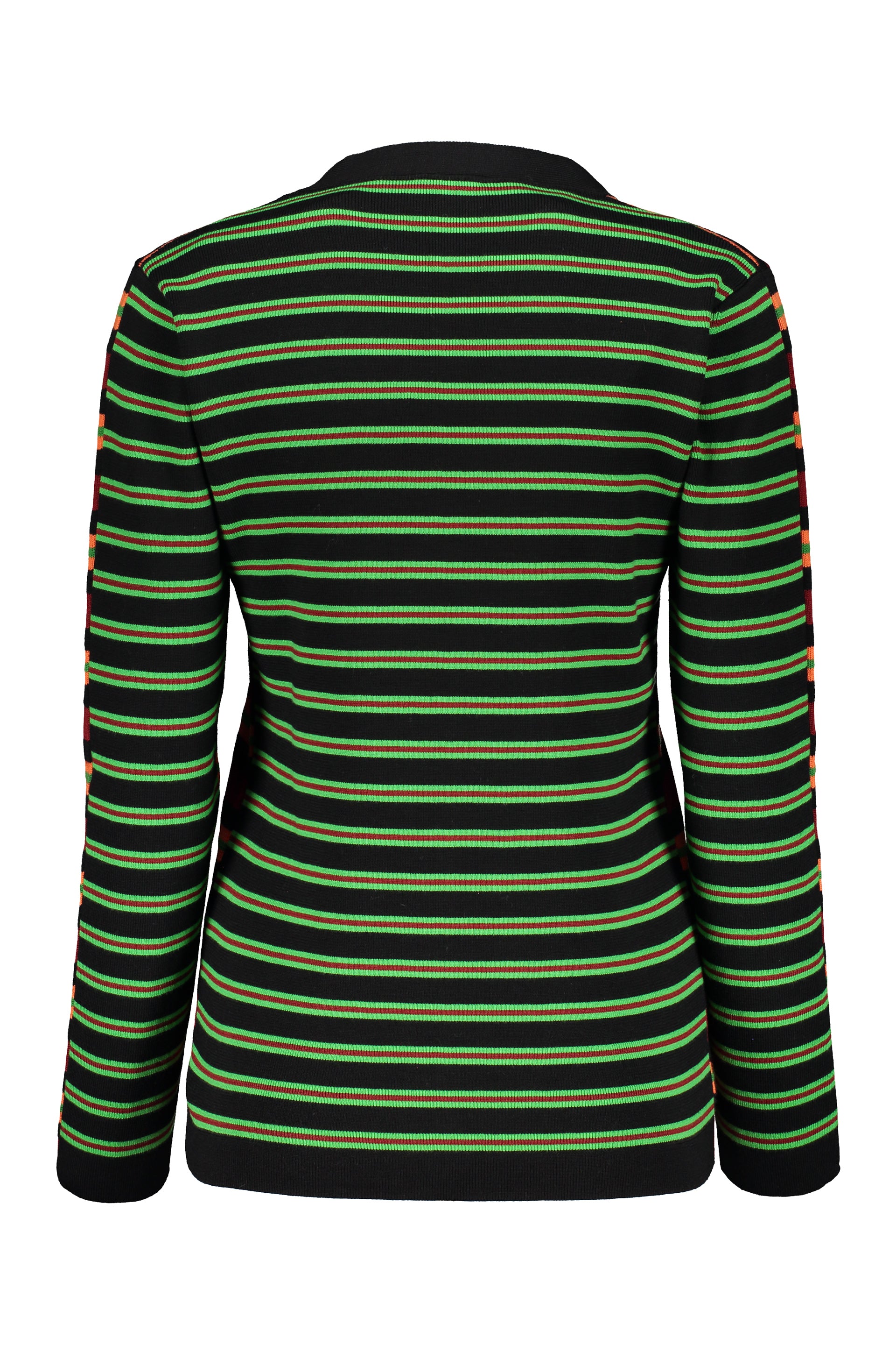 Jacquard knit cardigan