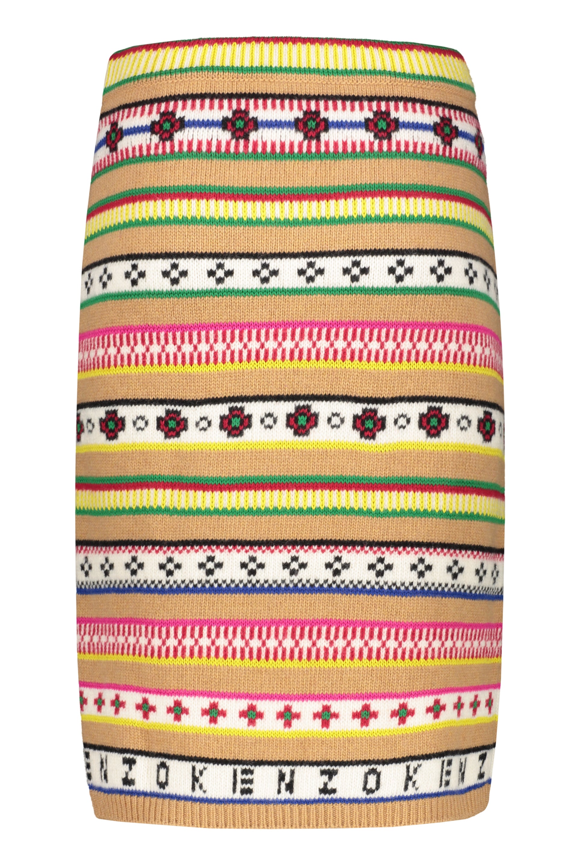 Jacquard knit skirt