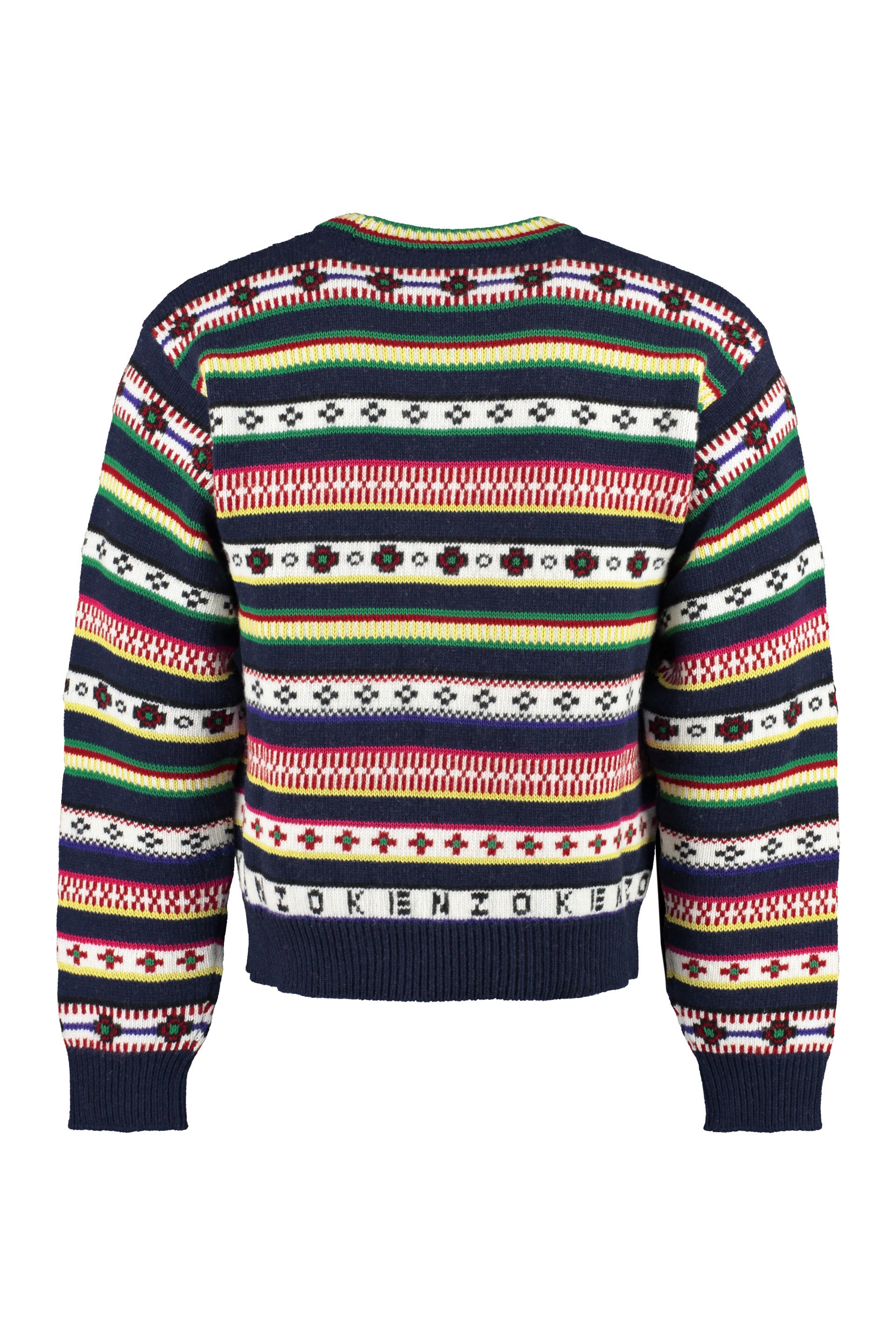 Jacquard wool sweater