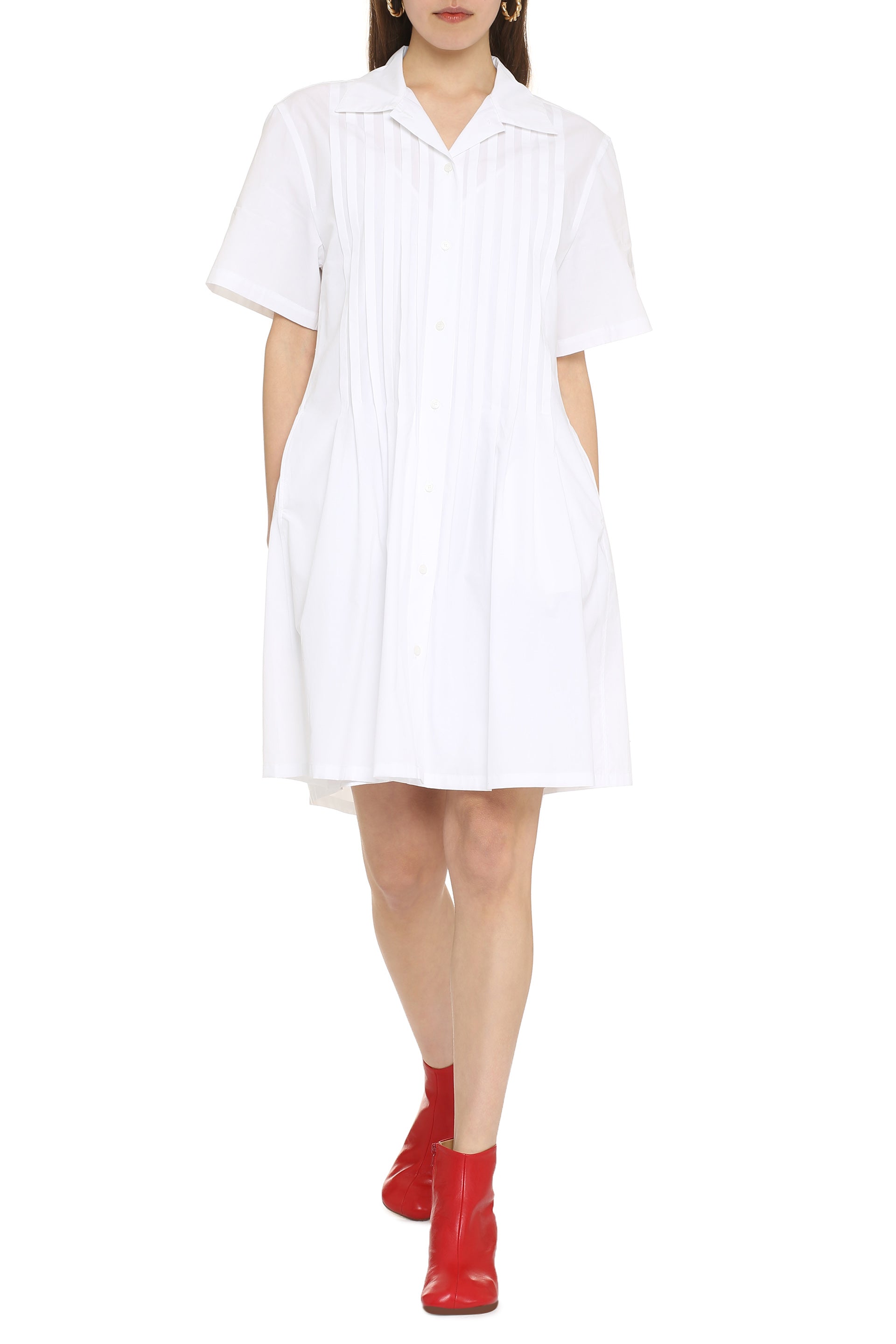 Cotton shirtdress