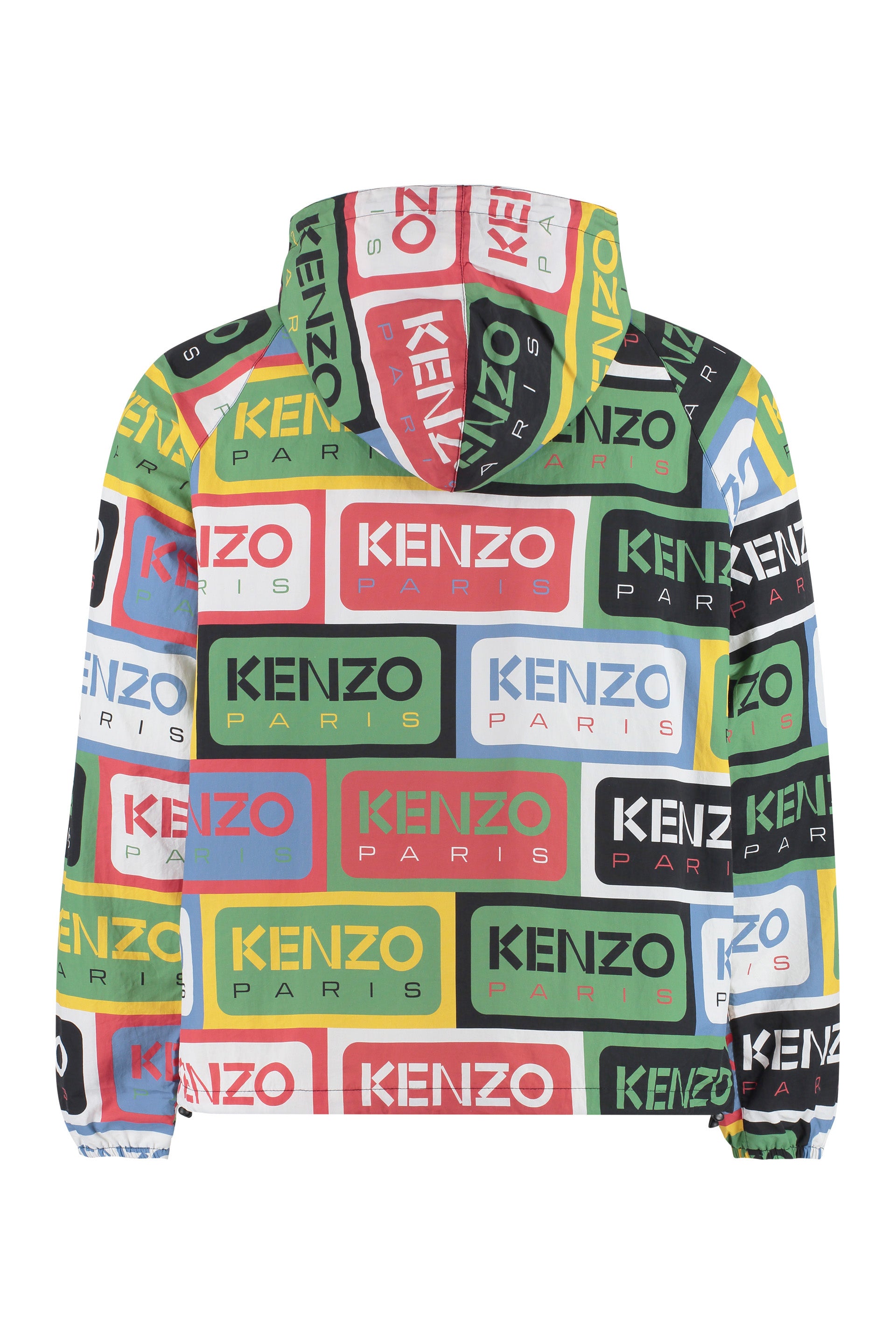 All-over logo raincoat