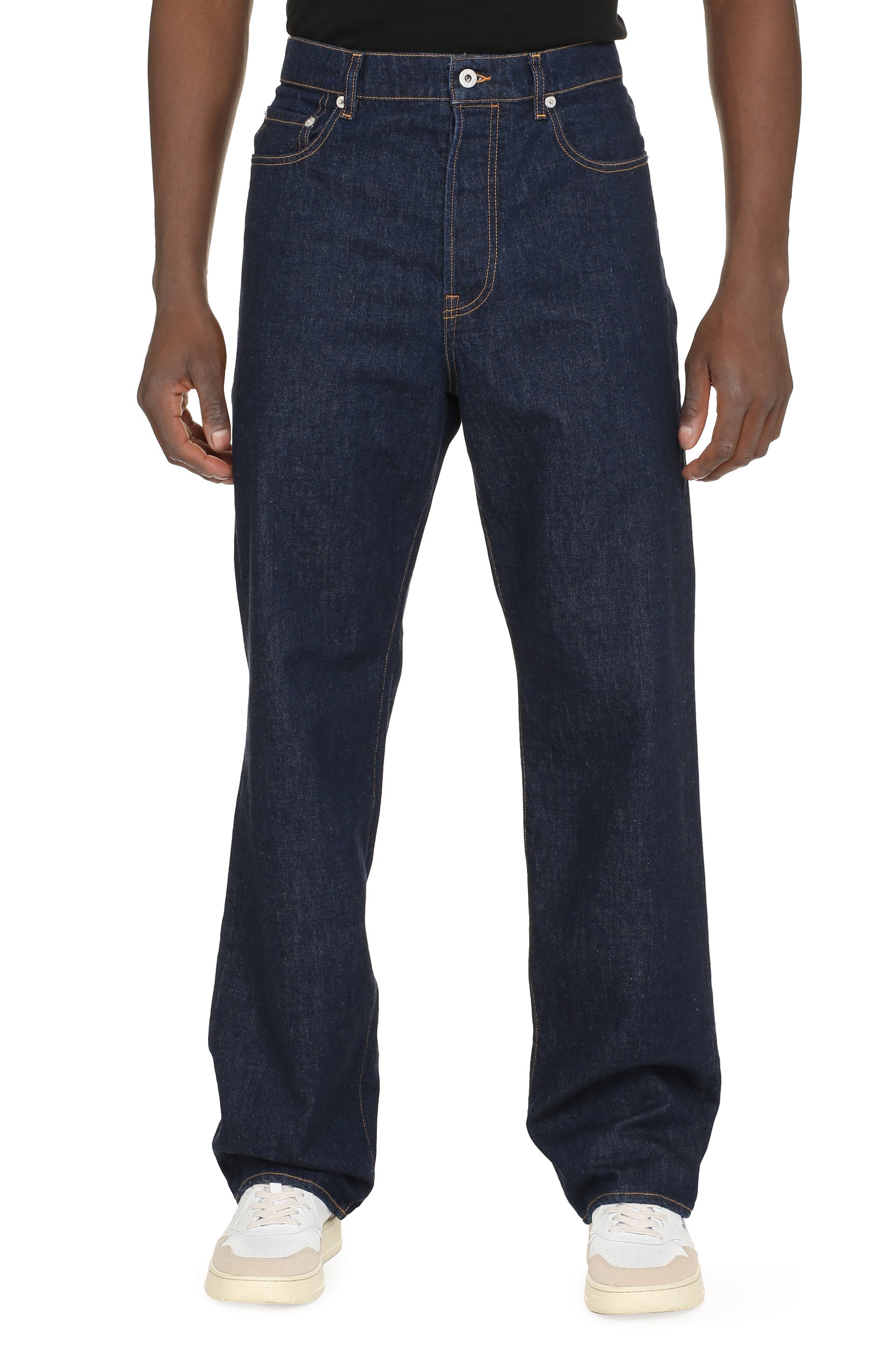 ASAGAO 5-pocket straight-leg jeans