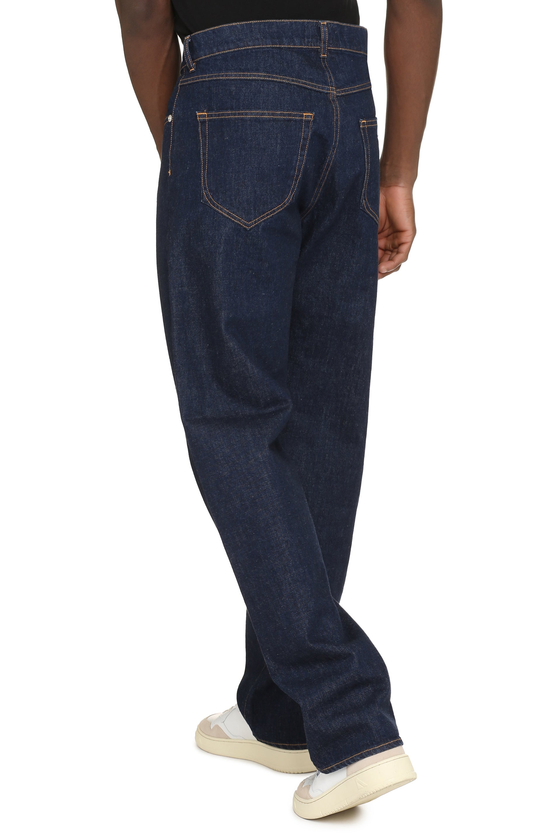 ASAGAO 5-pocket straight-leg jeans