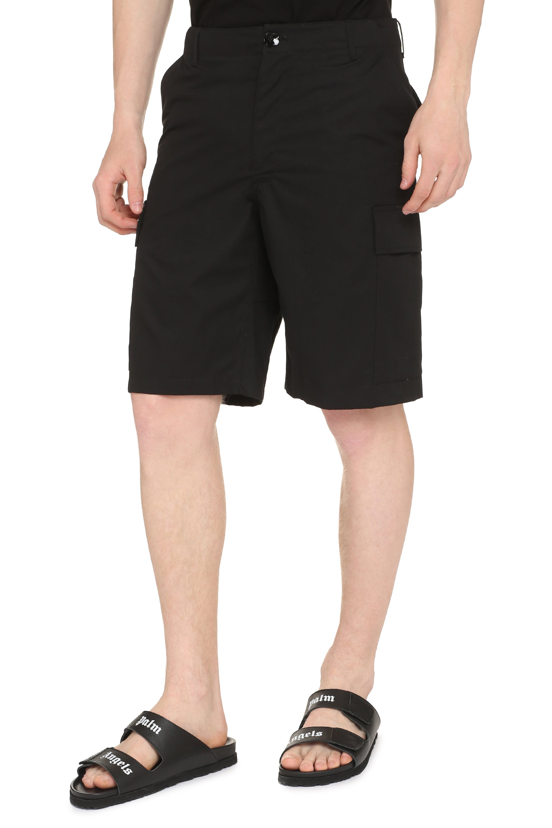 Cotton cargo bermuda shorts