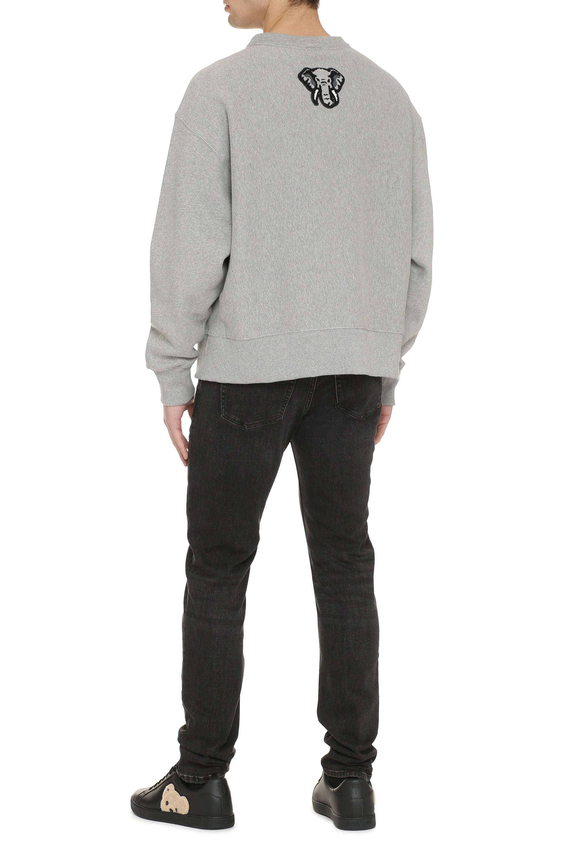 Cotton crew-neck sweatshirt