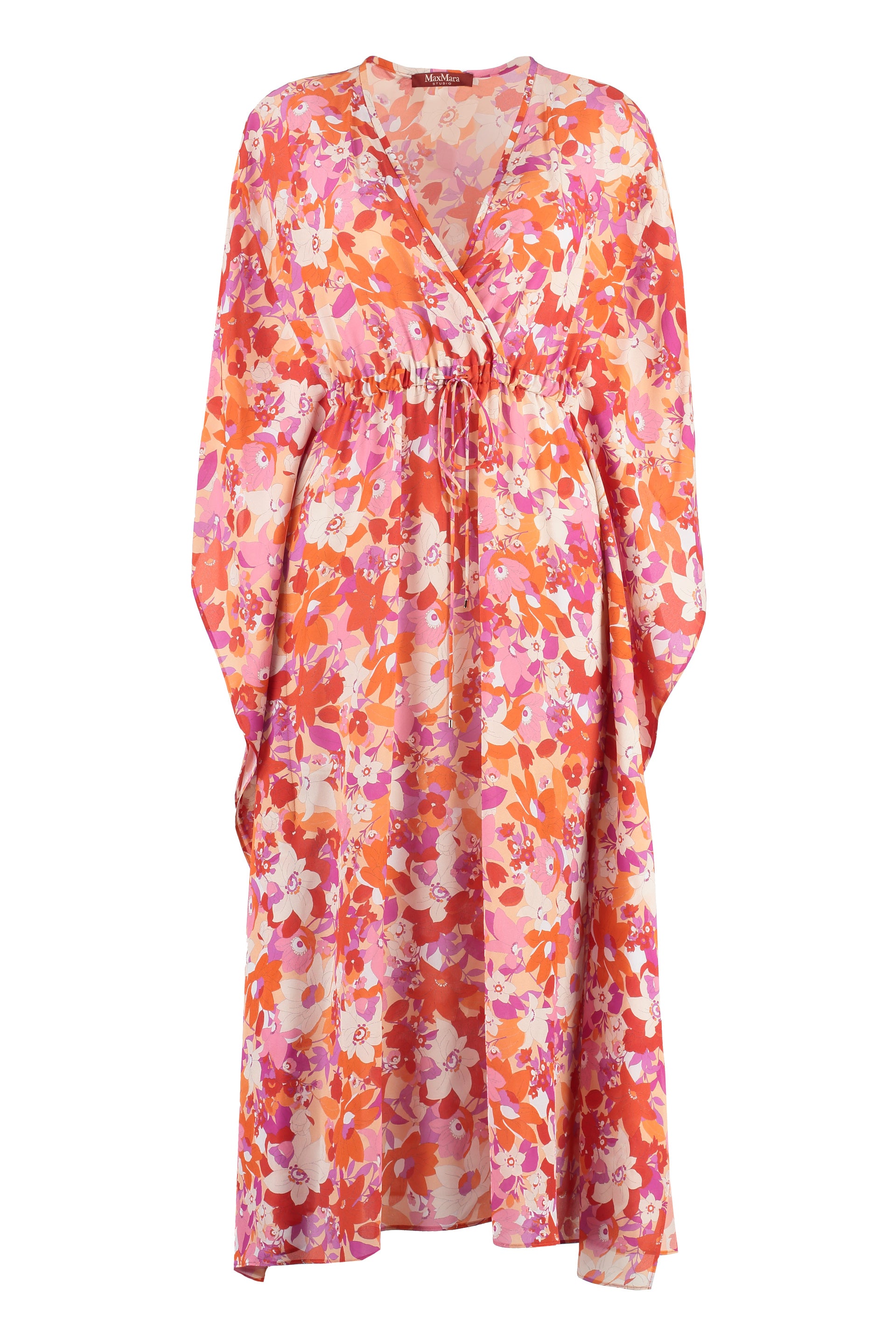 Fertile printed silk dress