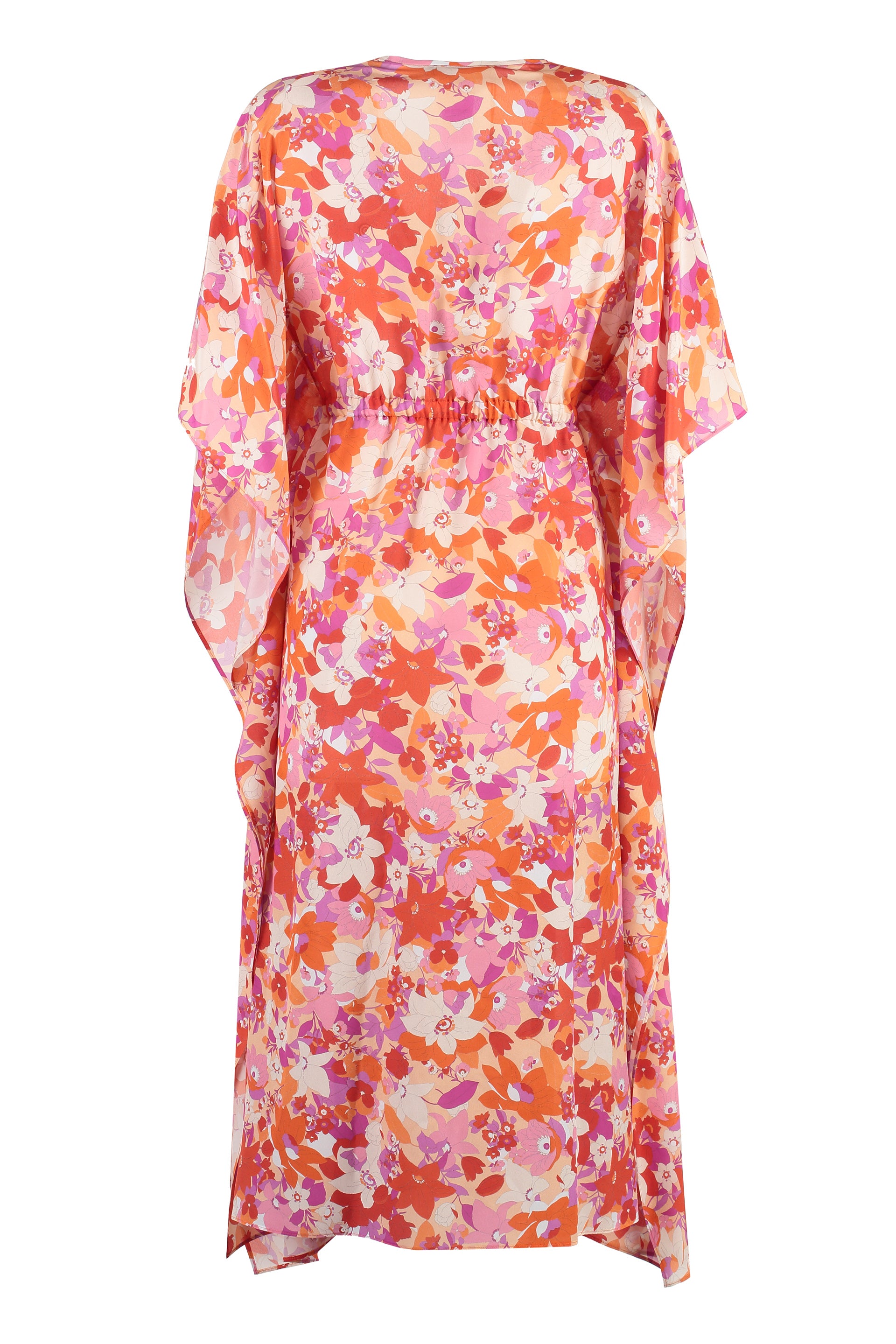 Fertile printed silk dress