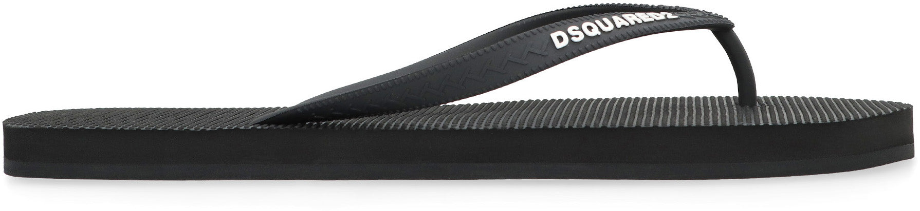 Logoed rubber flip-flop