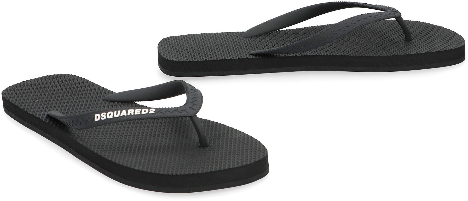 Logoed rubber flip-flop