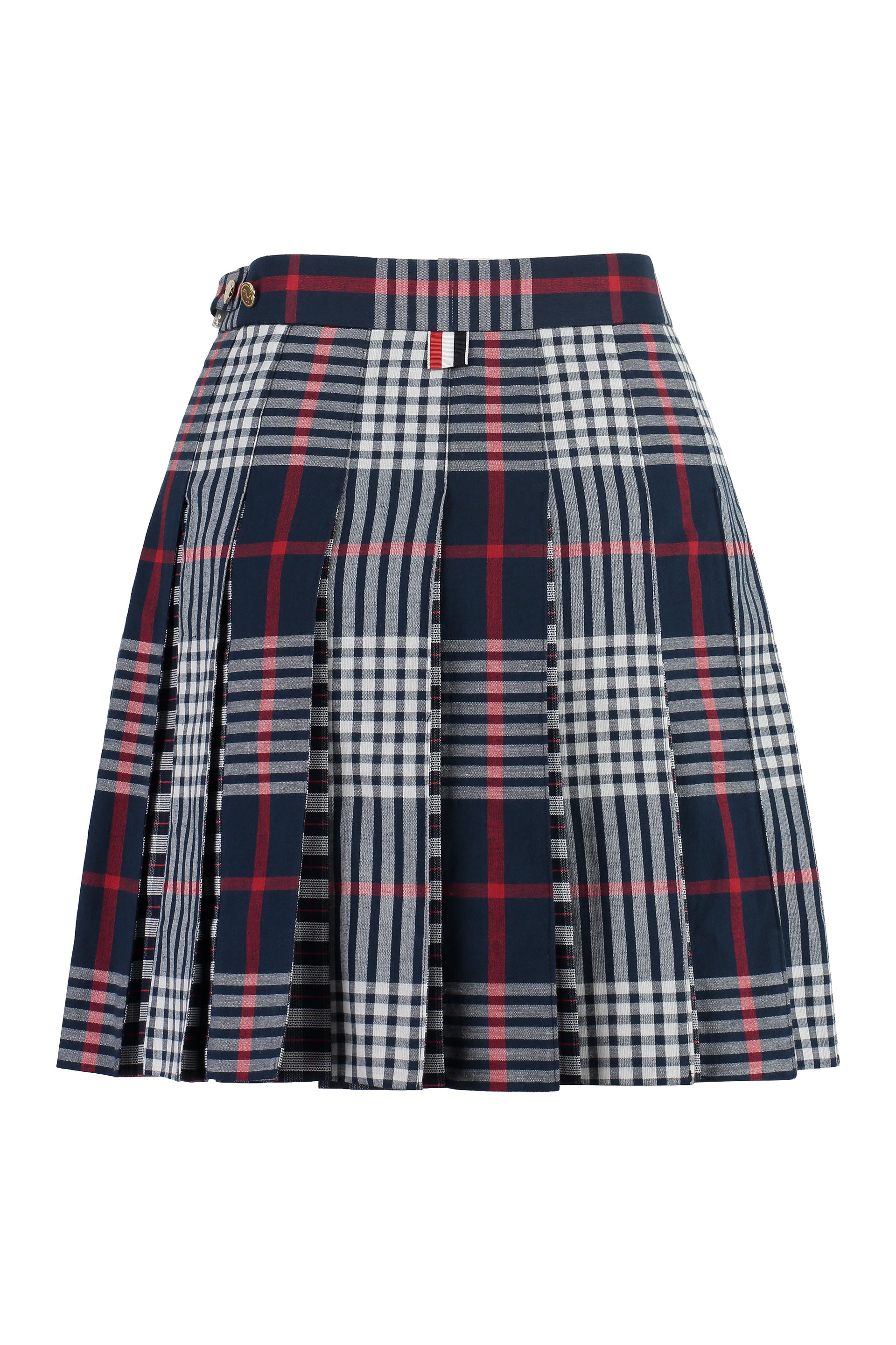 Pleated mini skirt