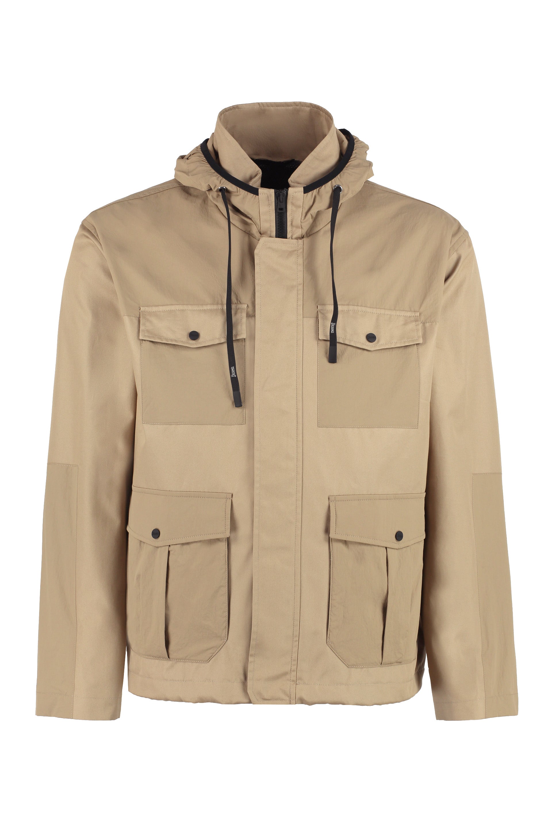 Multi-pocket cotton jacket