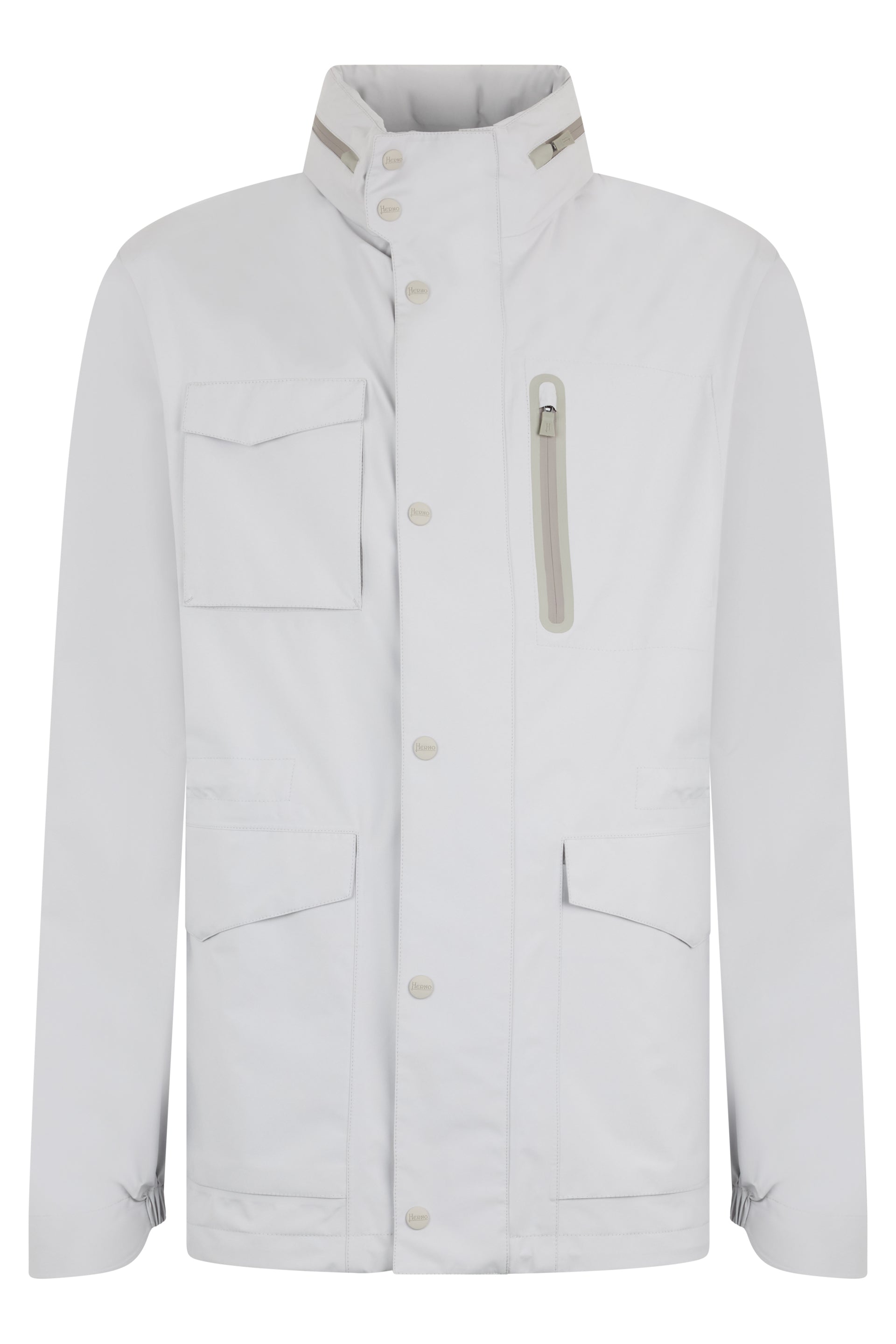 Light jacket with high collar