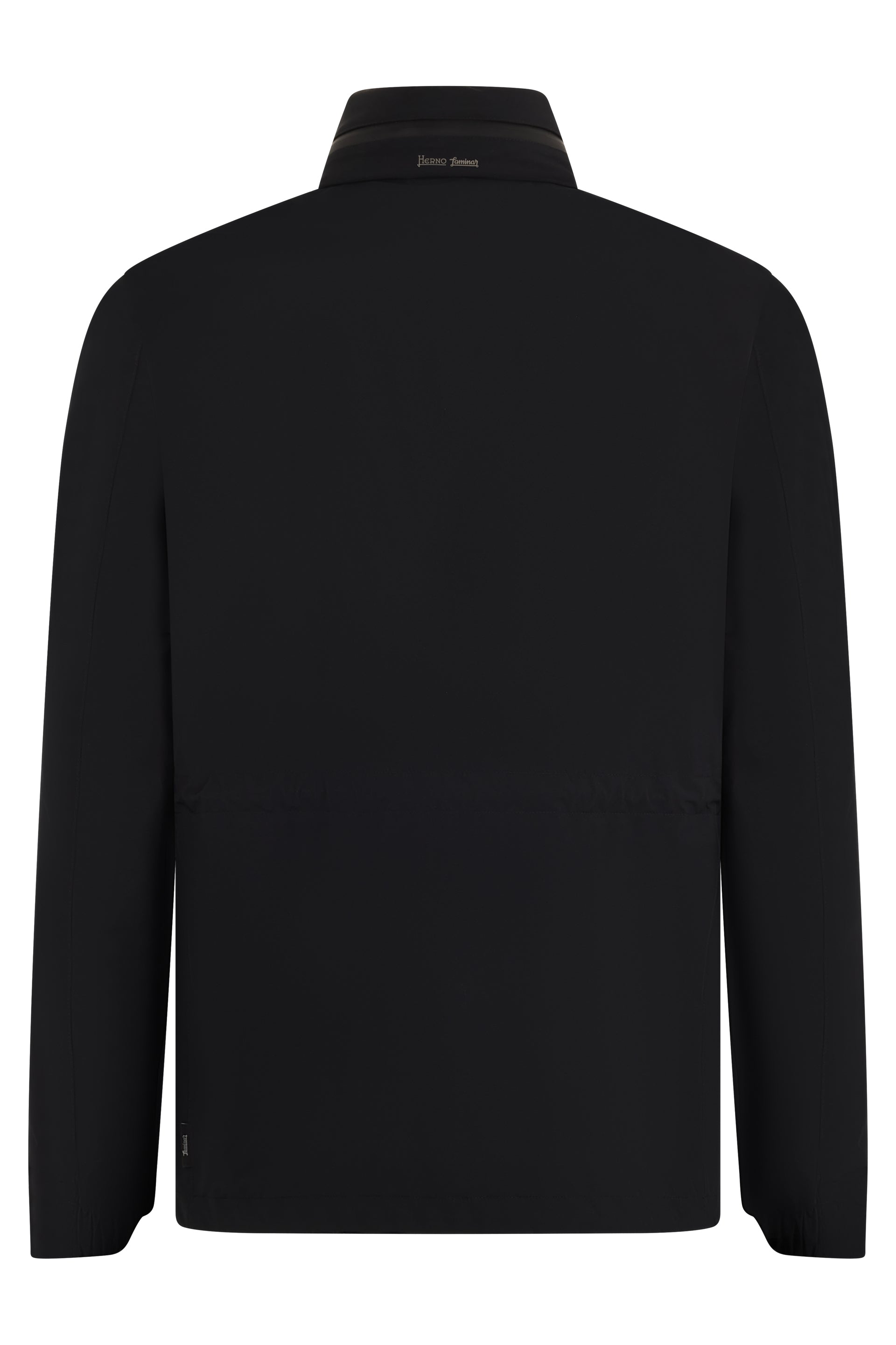 Black jacket with high collar