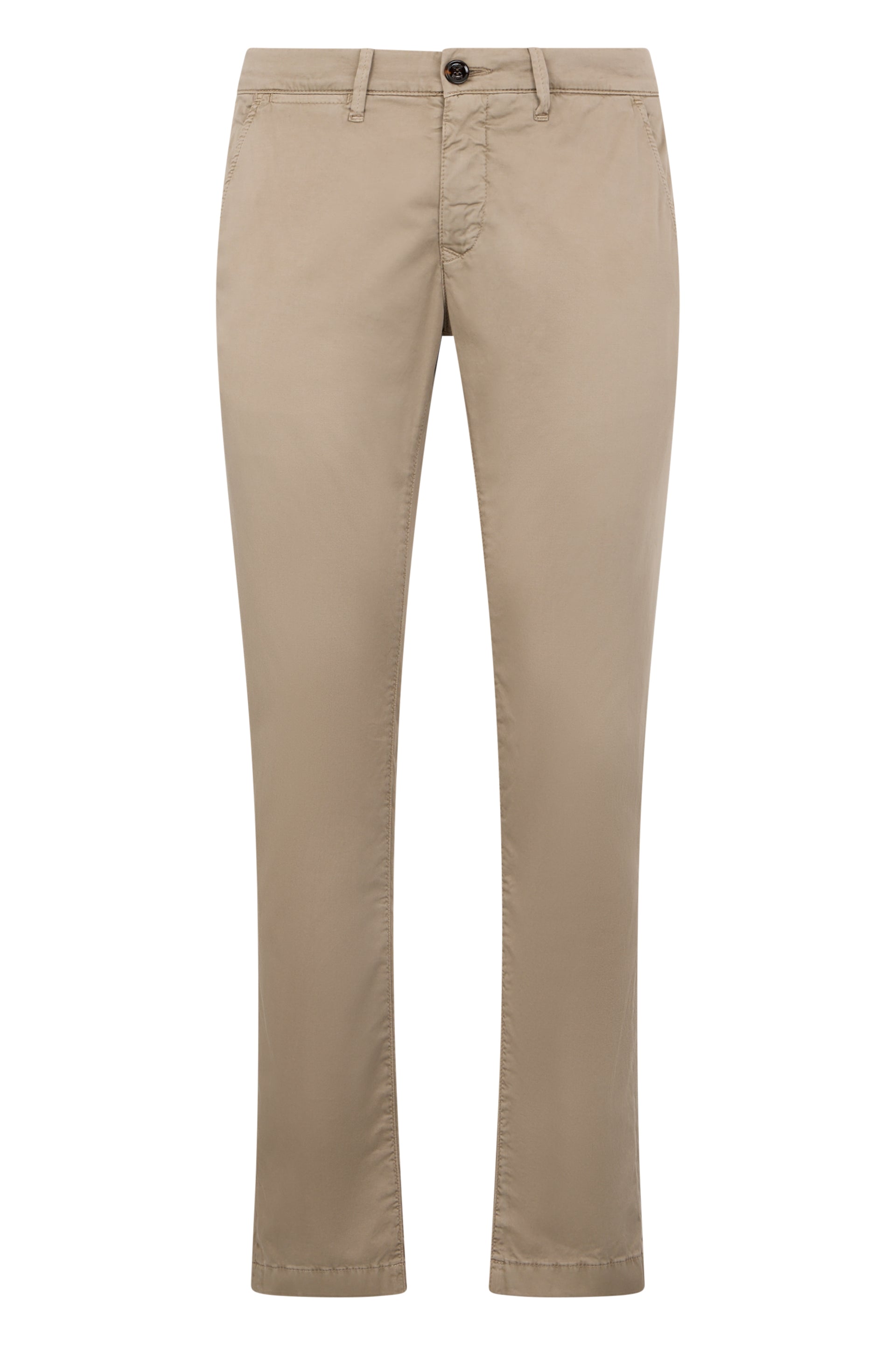 Beige casual and versatile trousers.