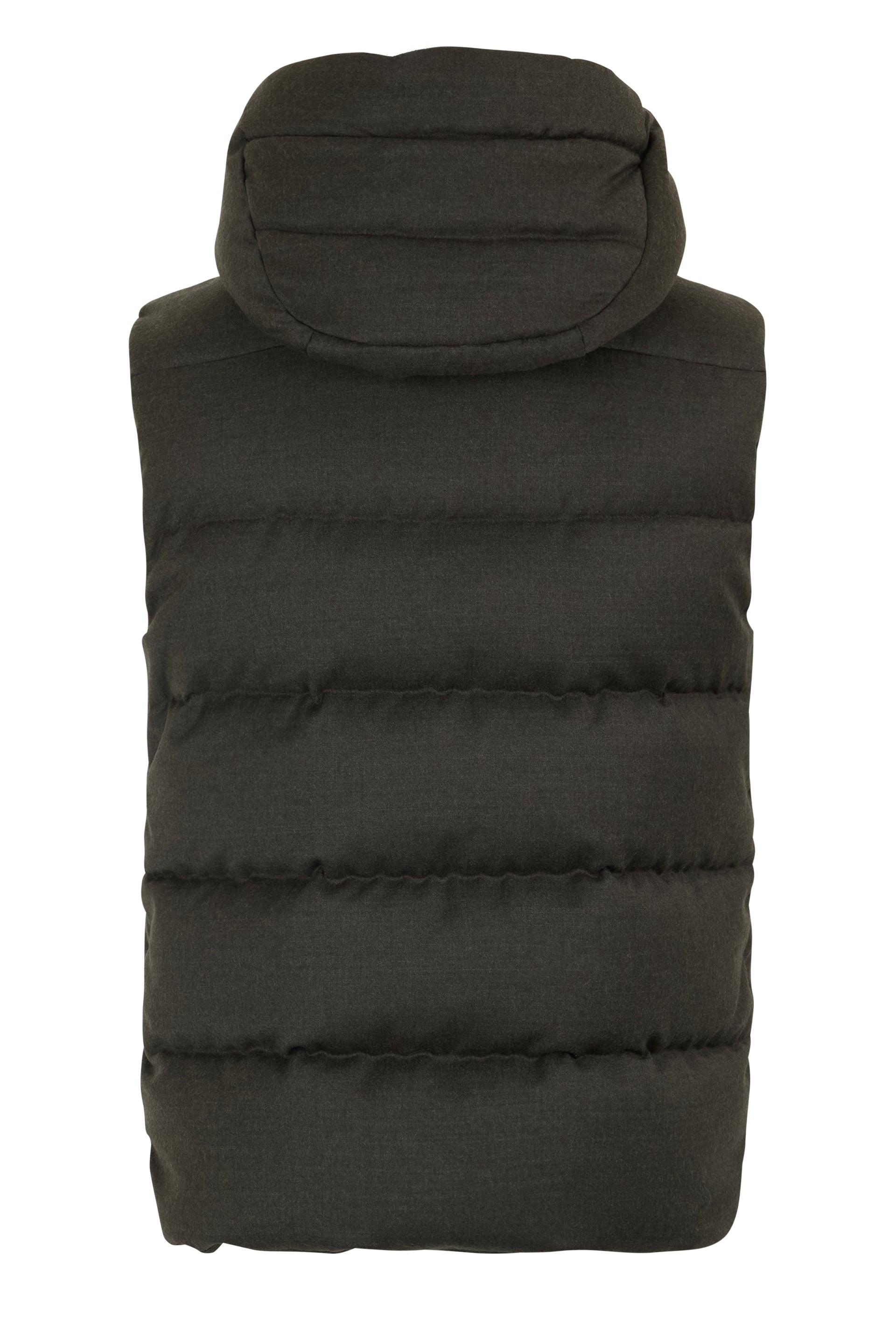 Black Padded Gilet with Hood