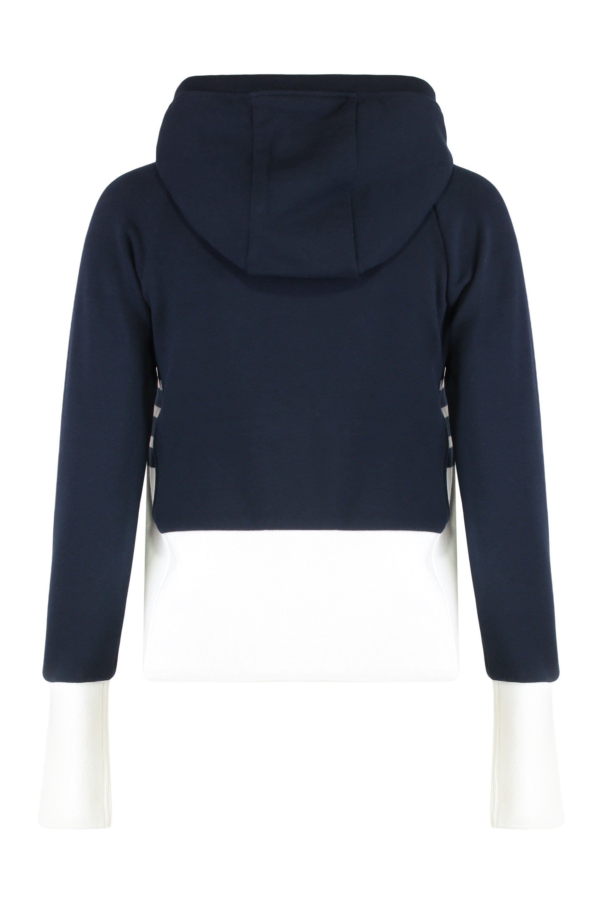 Short hoodie with zipper