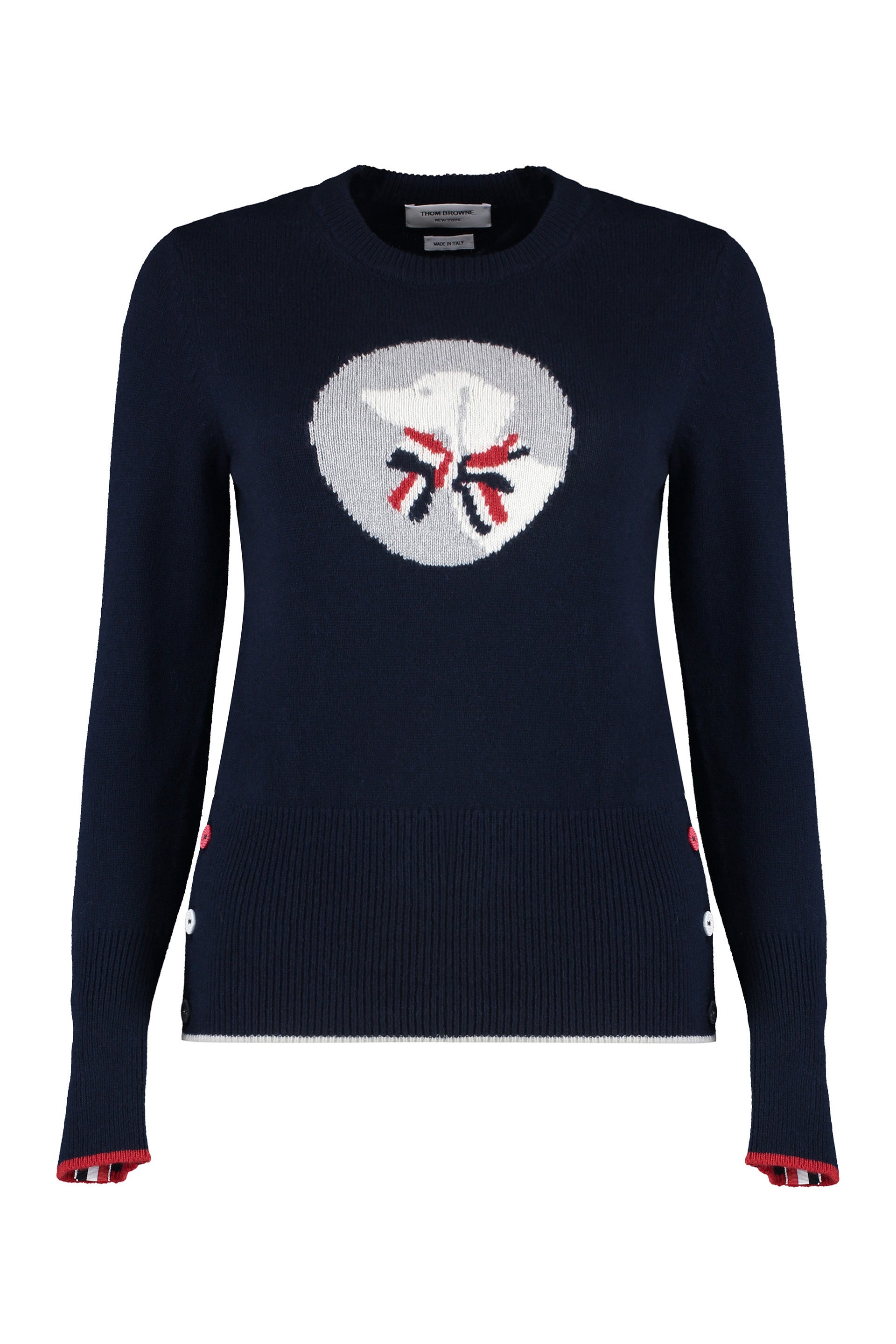 virgin wool crew-neck sweater