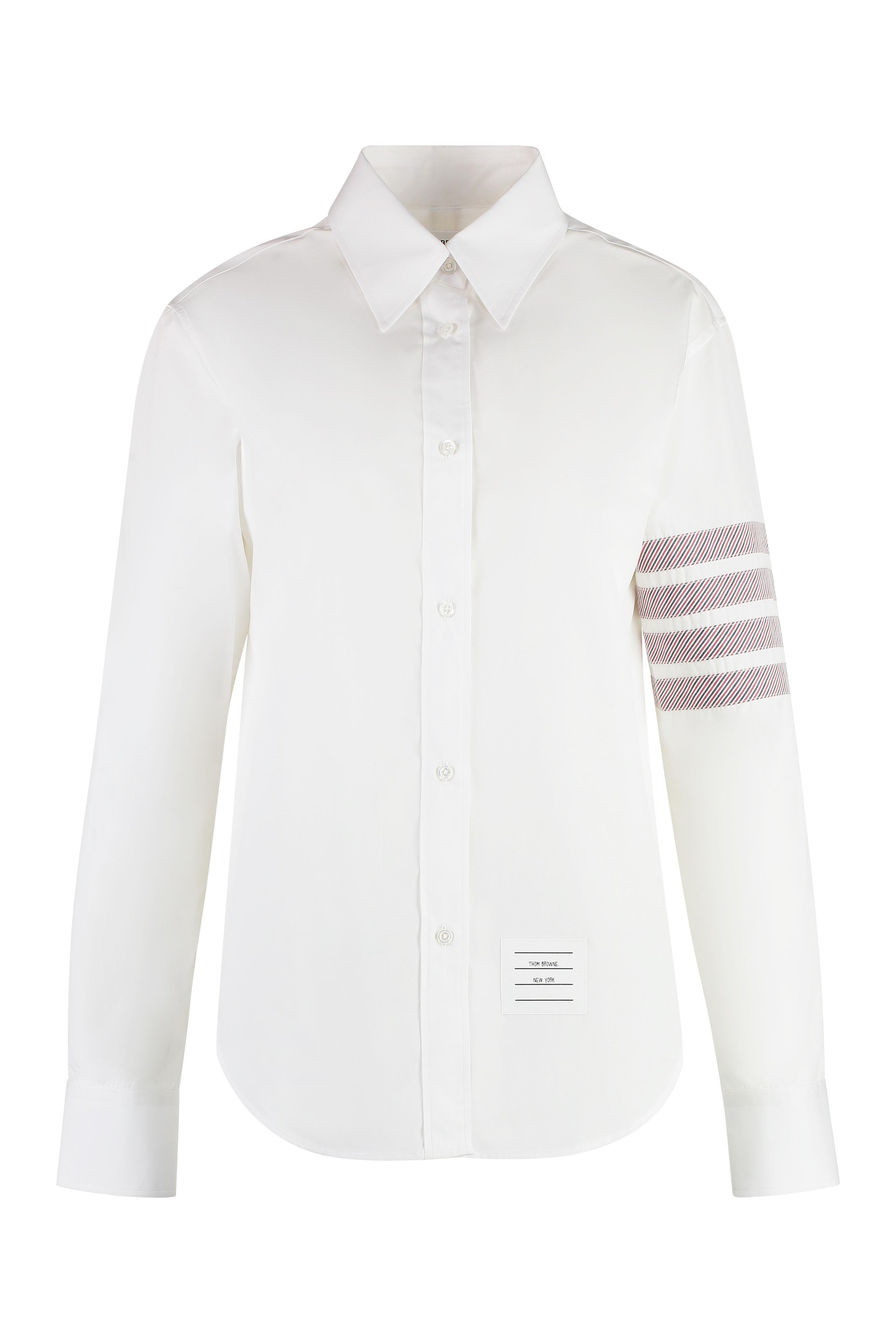 Button-down collar cotton shirt