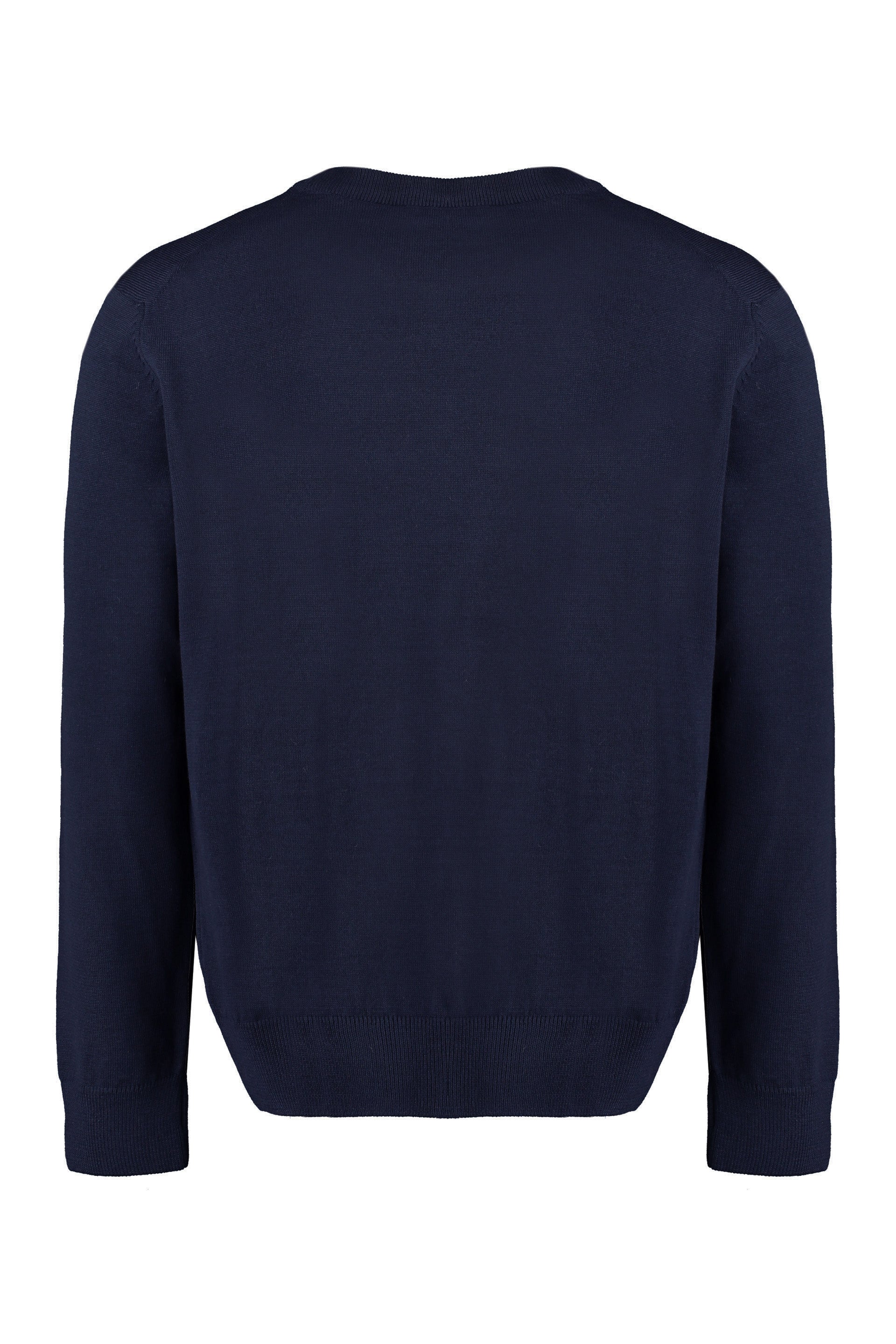 Crew-neck wool sweater