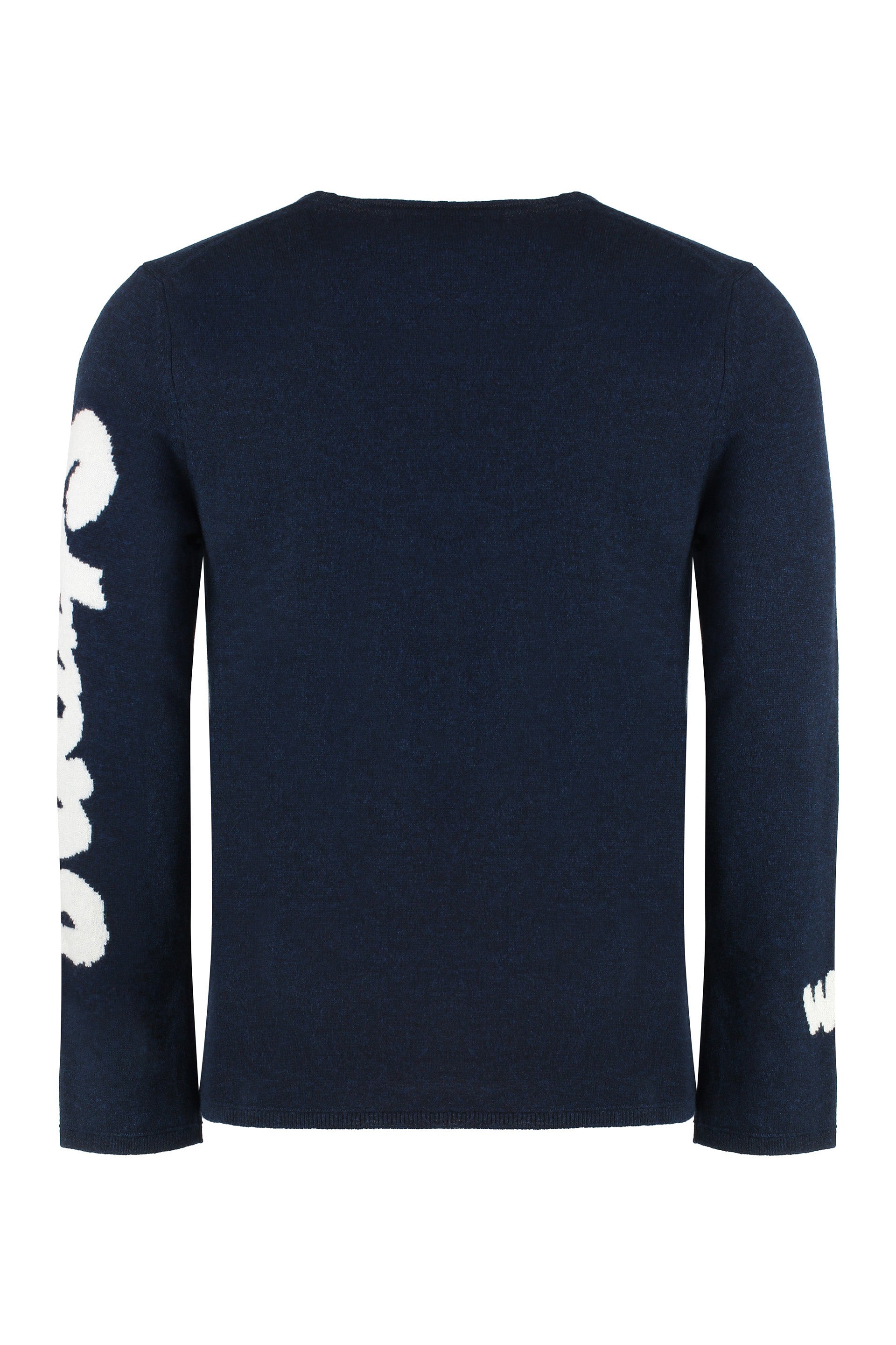 Crew-neck wool sweater