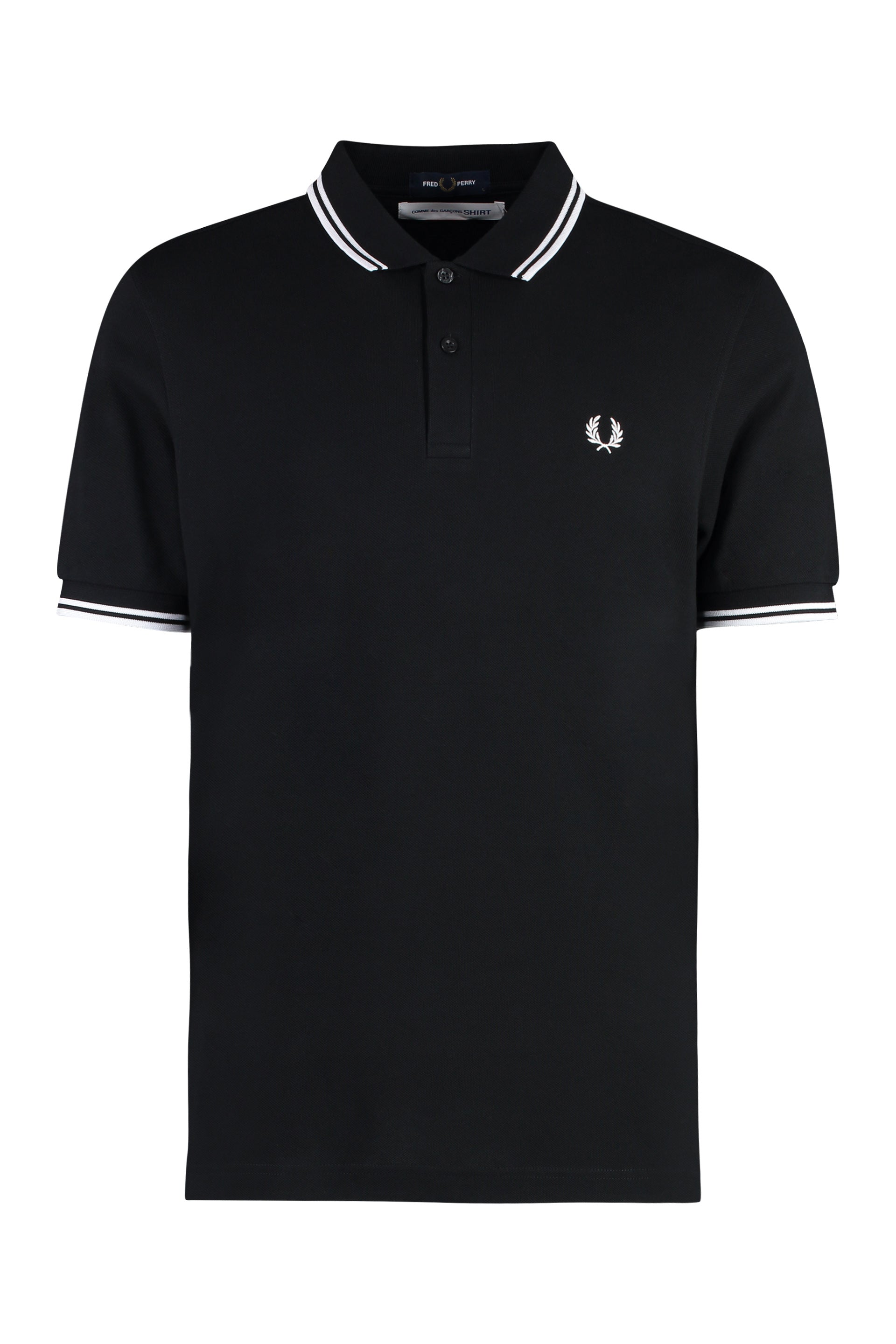 Comme Des Garçons Shirt X Fred Perry - Cotton-piqué polo shirt