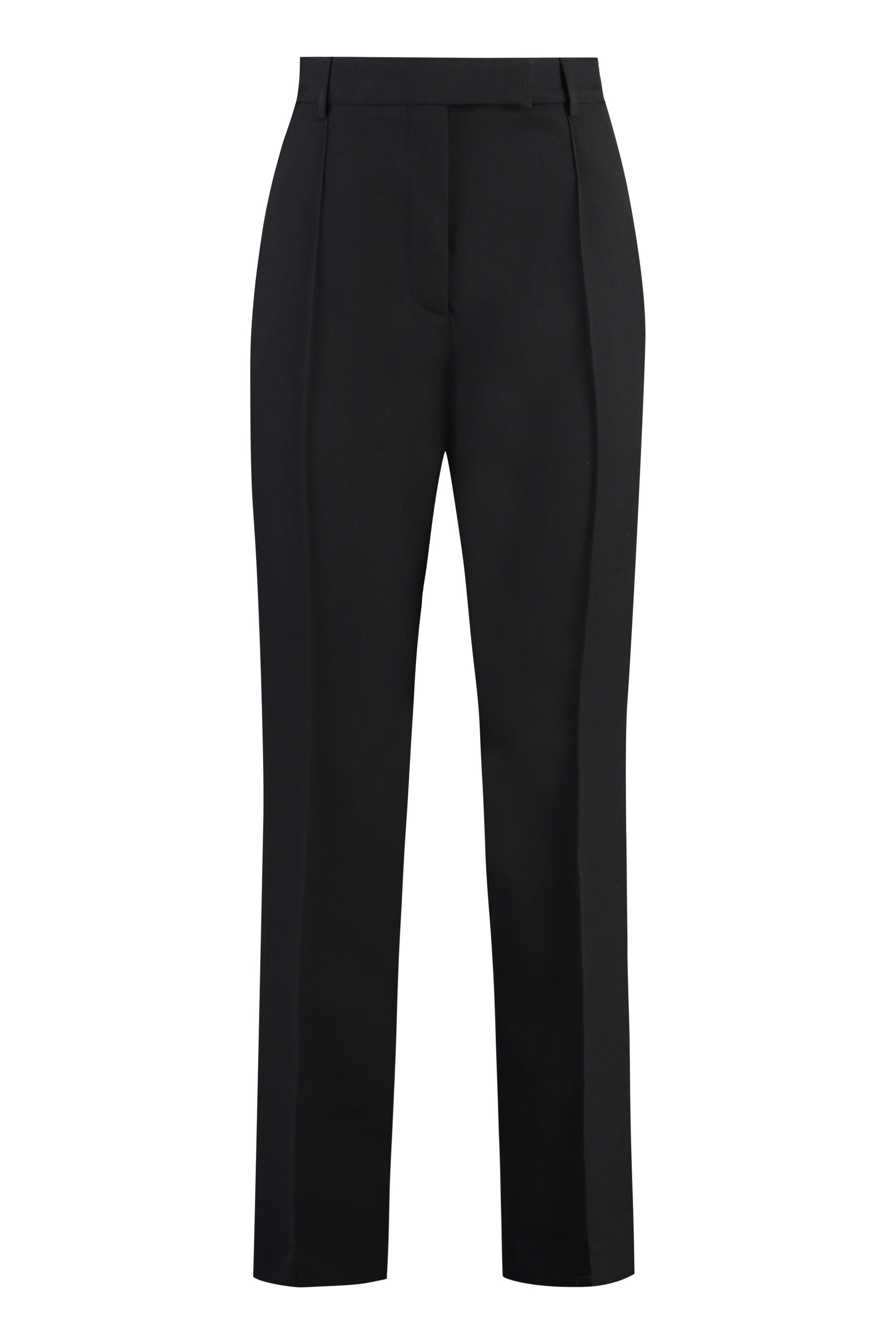 Wool blend tailored trousers