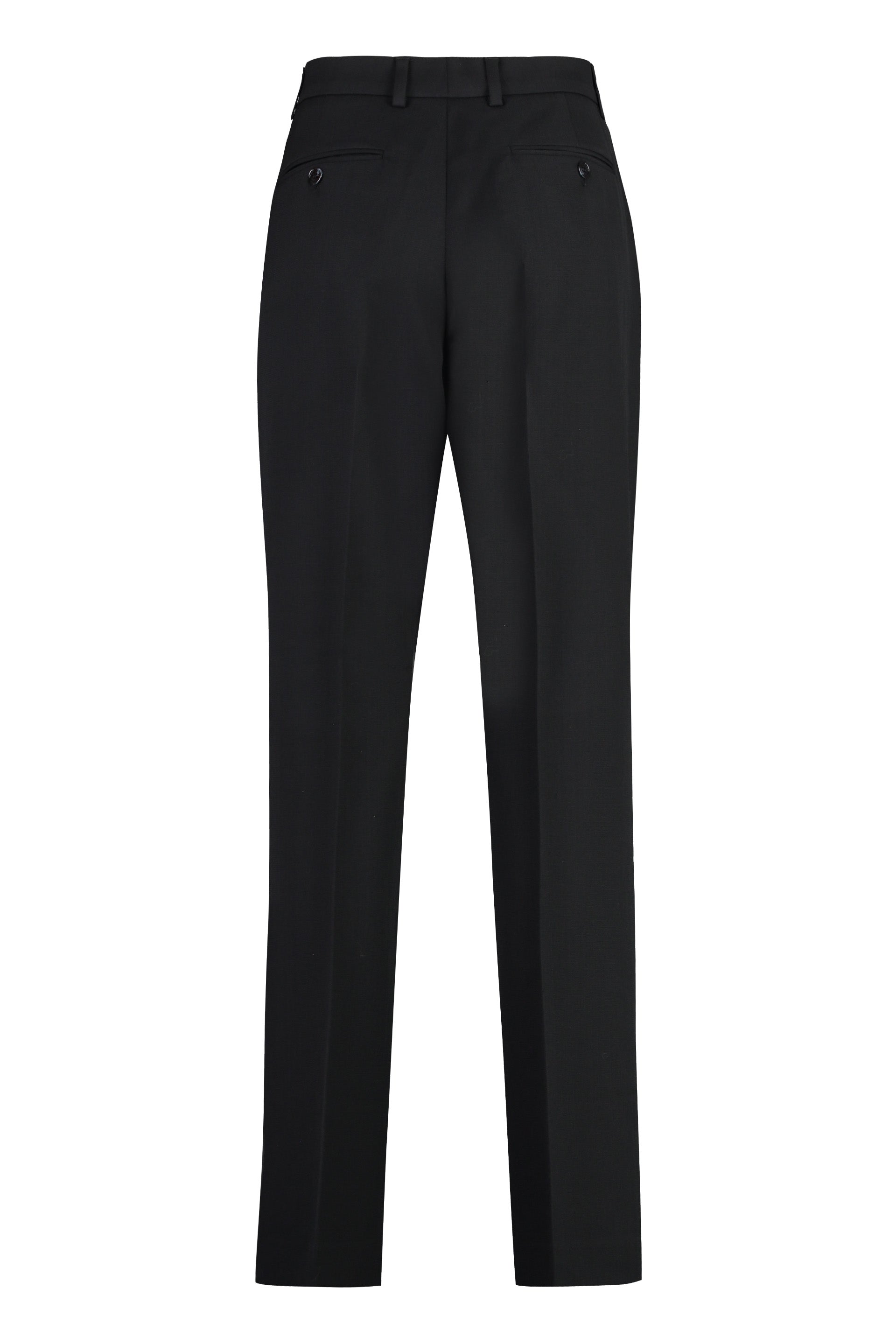 Wool blend tailored trousers