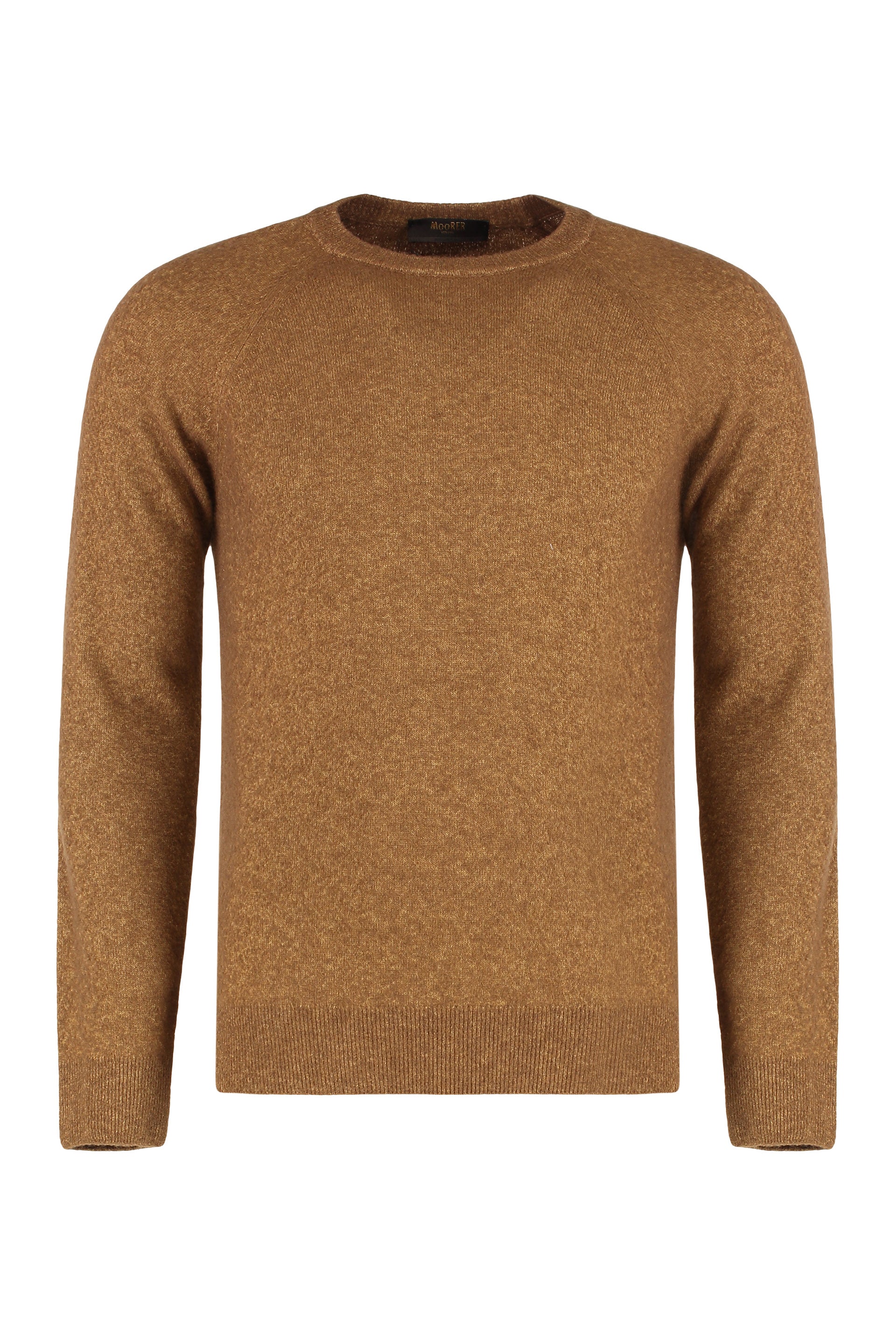 Crew neck sweater in cashmere and silk