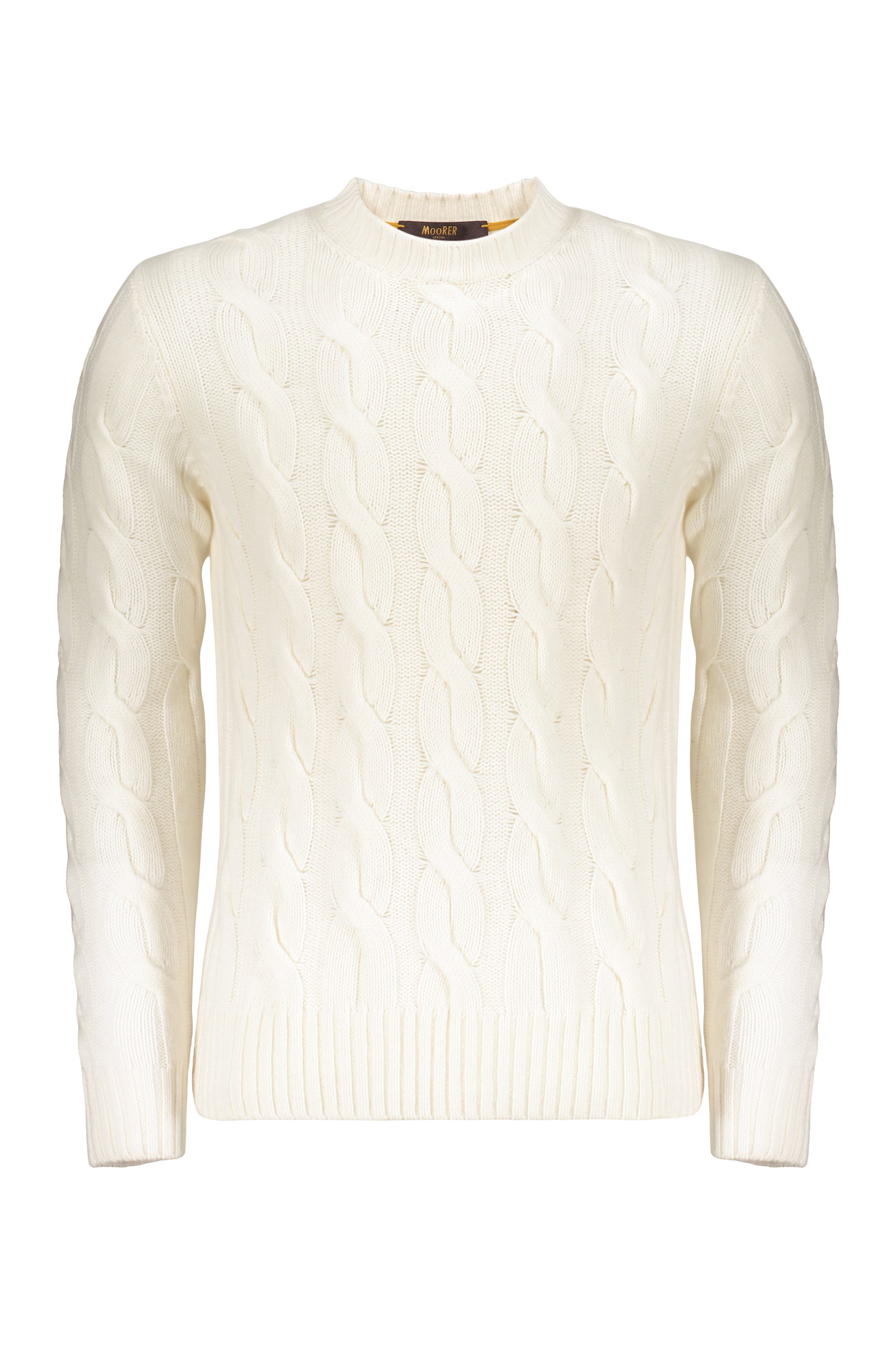 Sweater with an elegant cable knit pattern