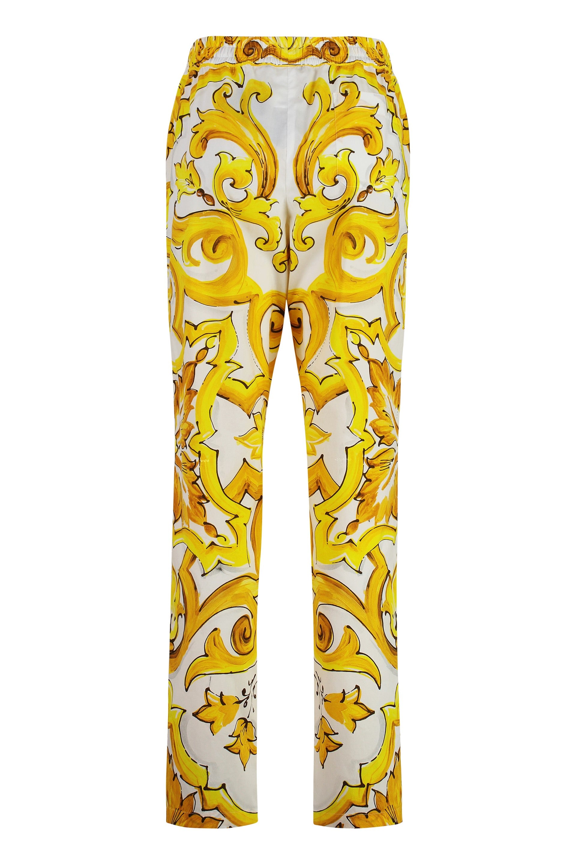 Printed cotton trousers