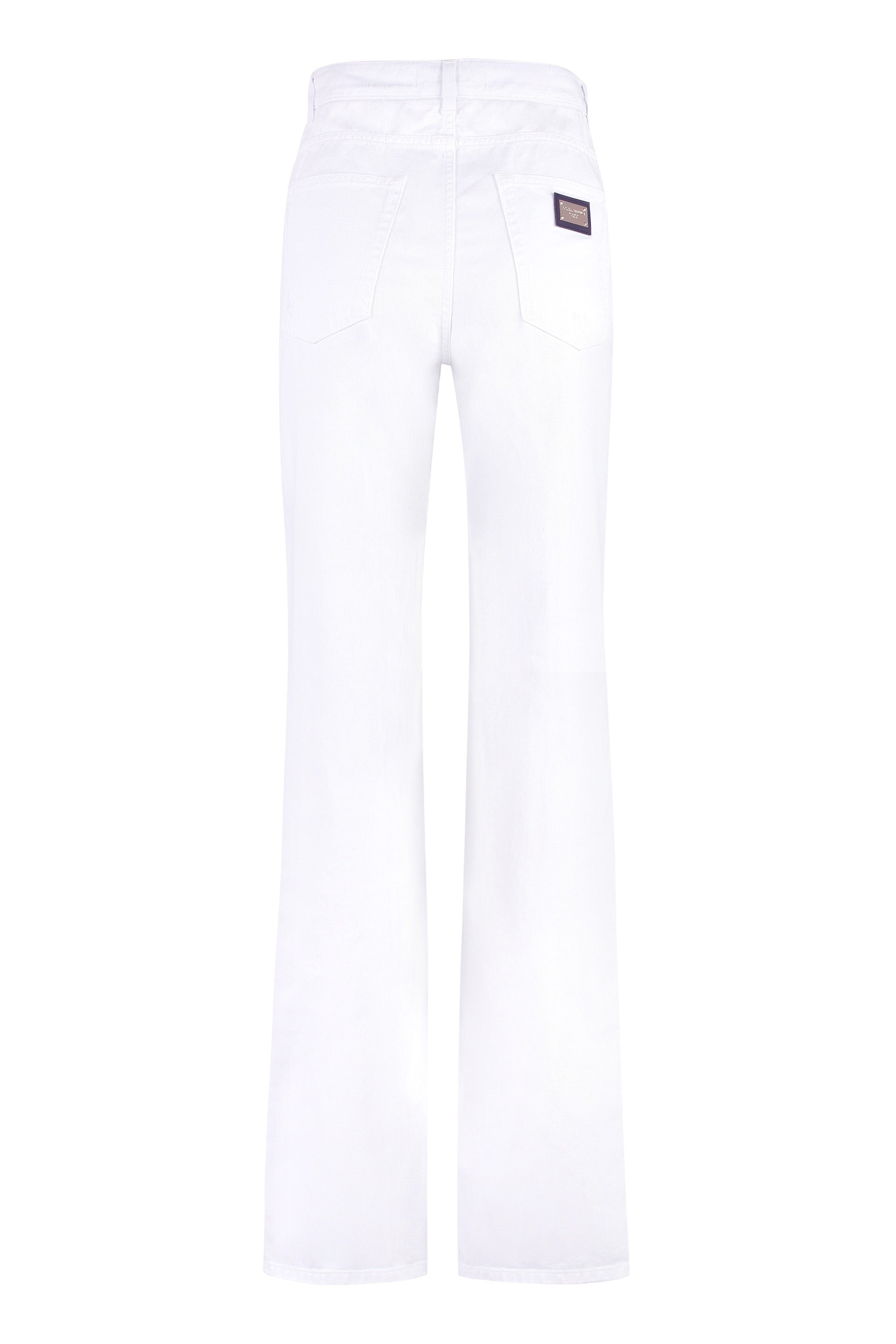 5-pocket straight-leg jeans