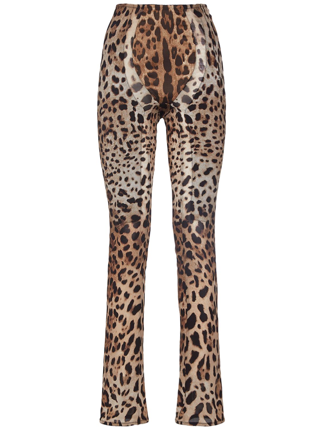 Skinny animal print pants