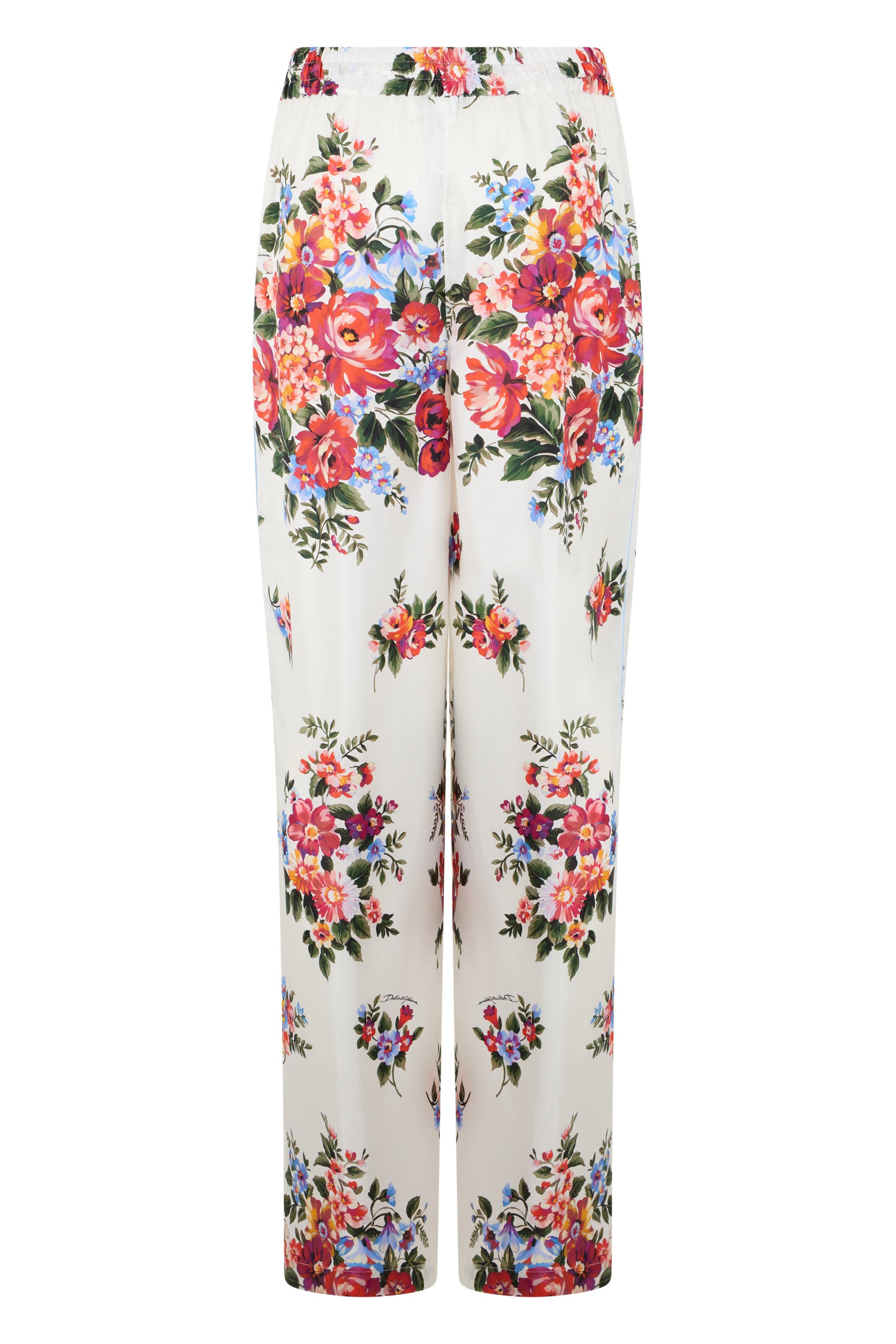 Floral Silk Pants
