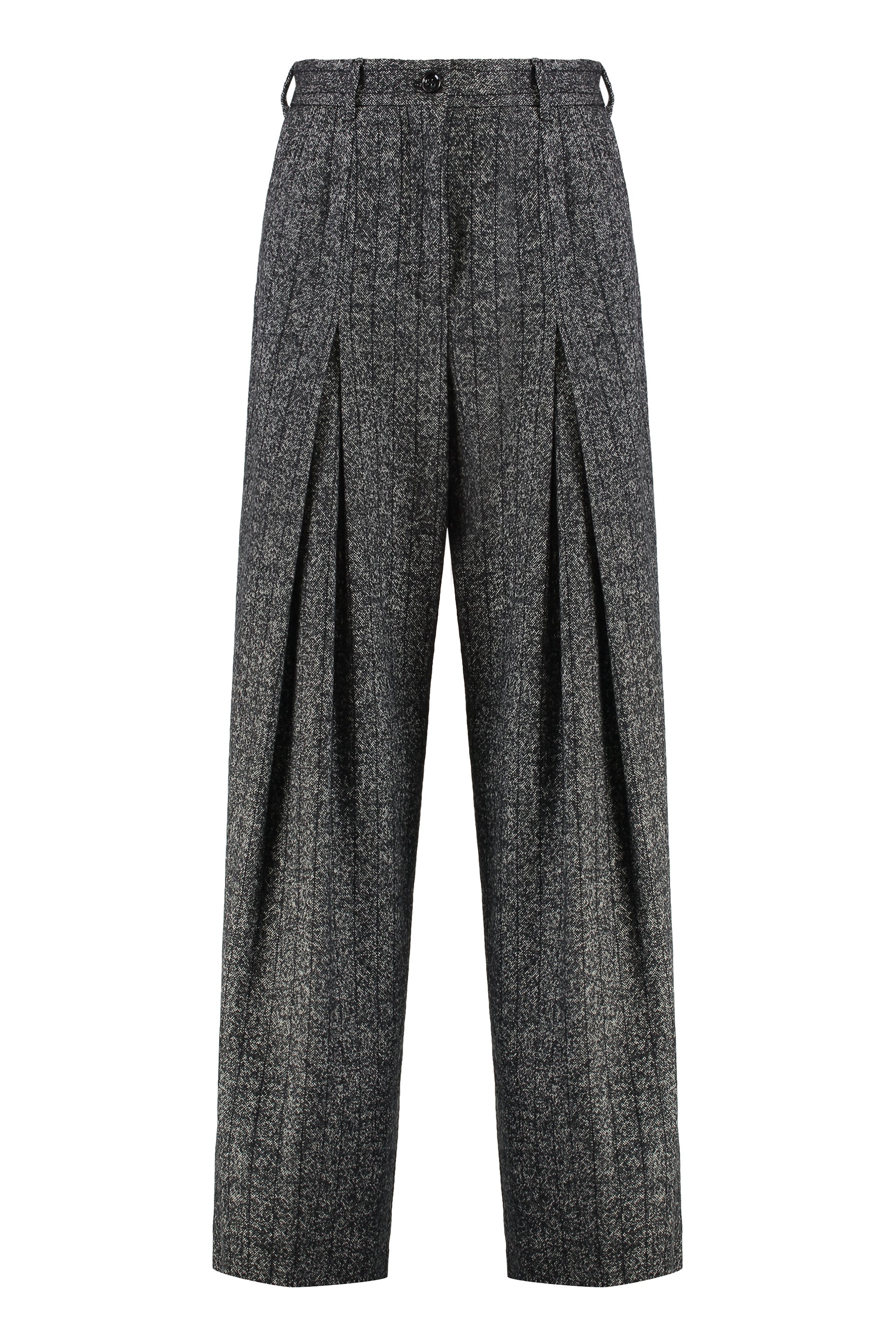 Wool wide-leg trousers