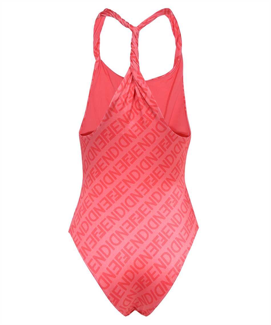 One-piece swimsuit with logo