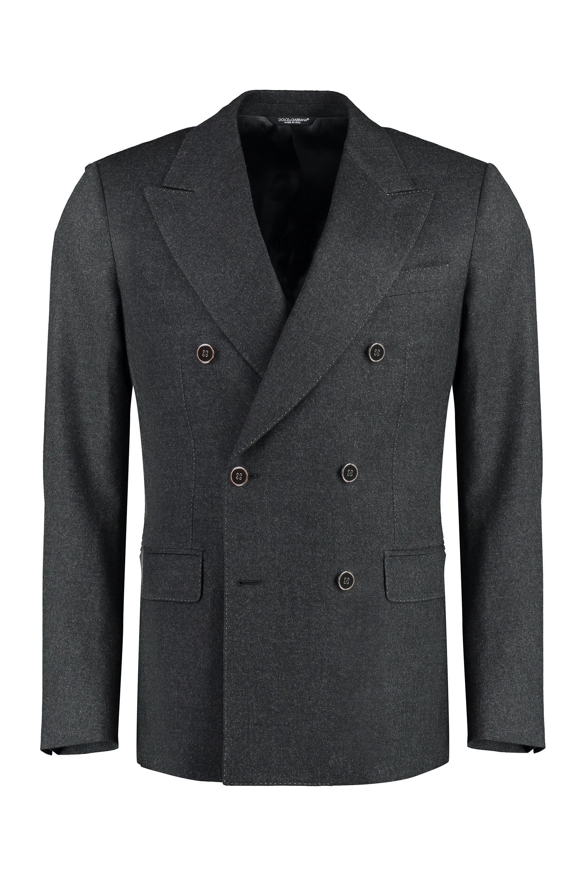 Double-breasted wool blazer