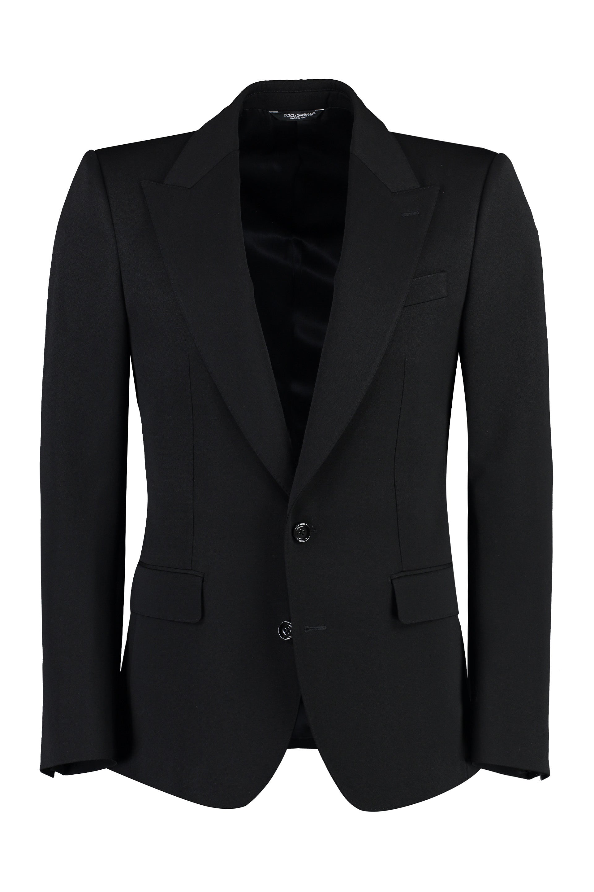 Single-breasted virgin wool jacket