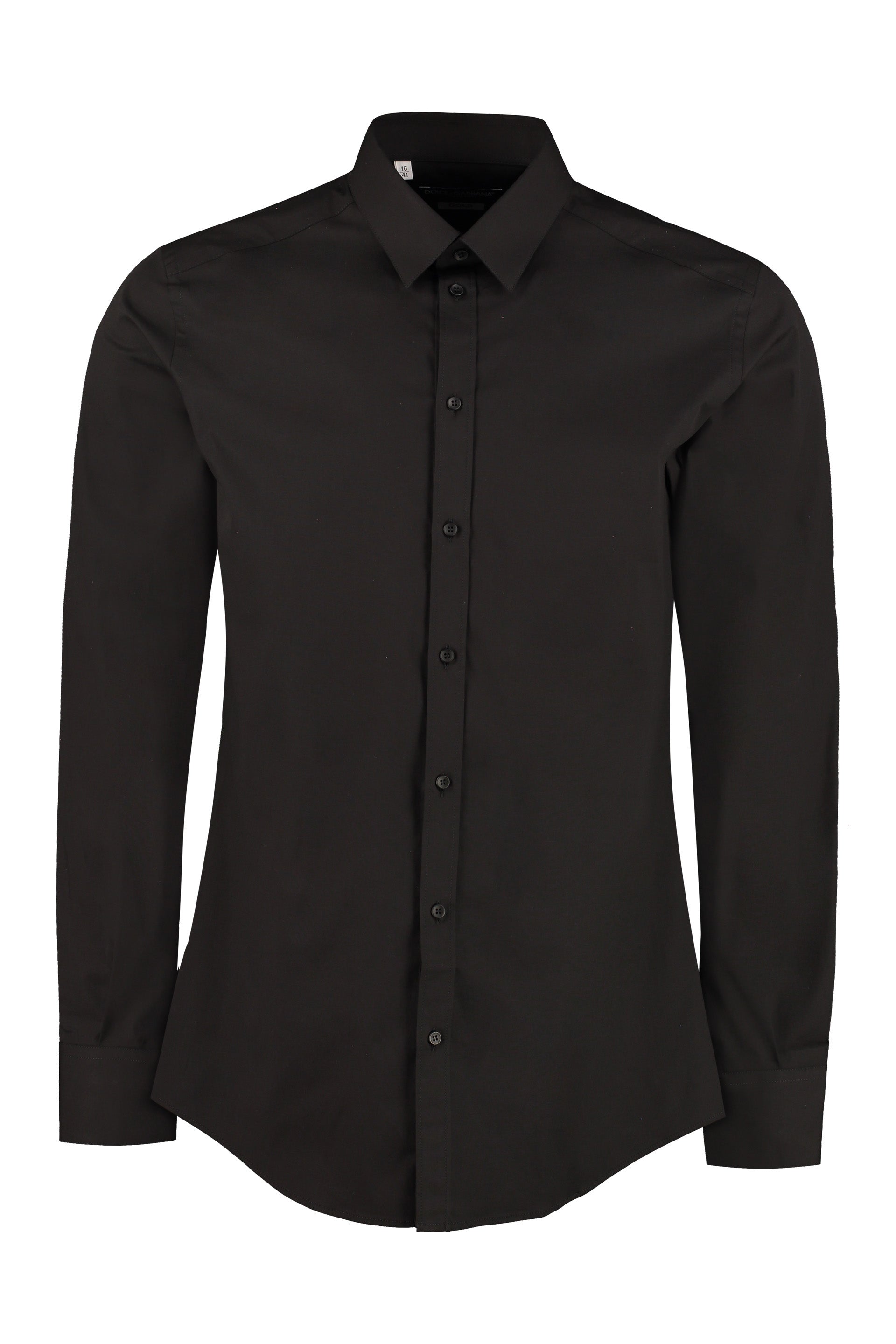 Classic Italian collar cotton shirt