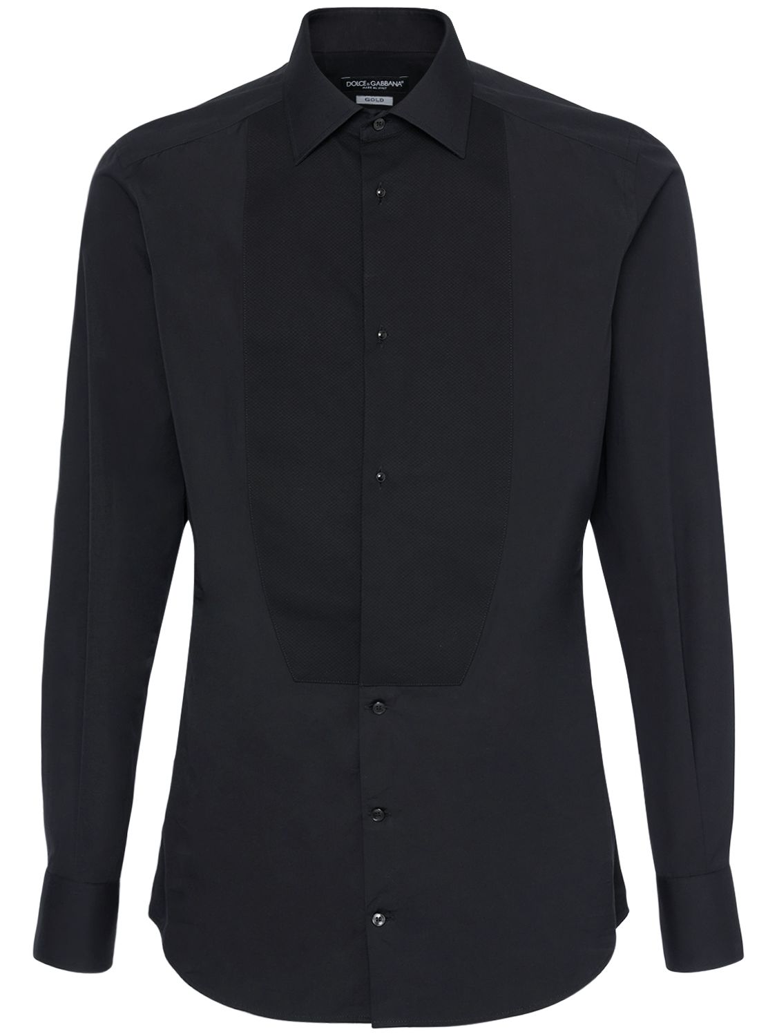 Elegant black shirt with classic collar